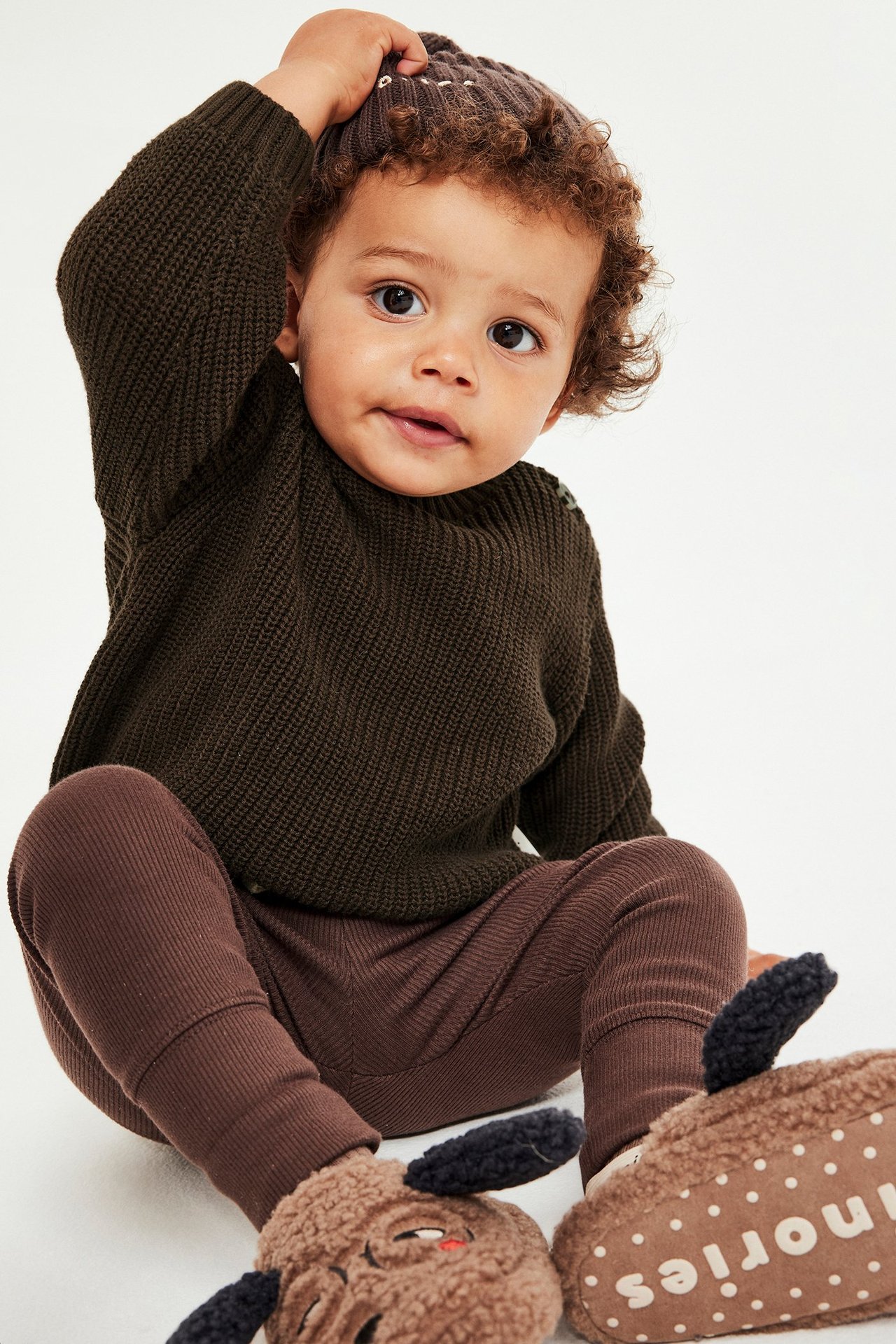 Stickad babytröja