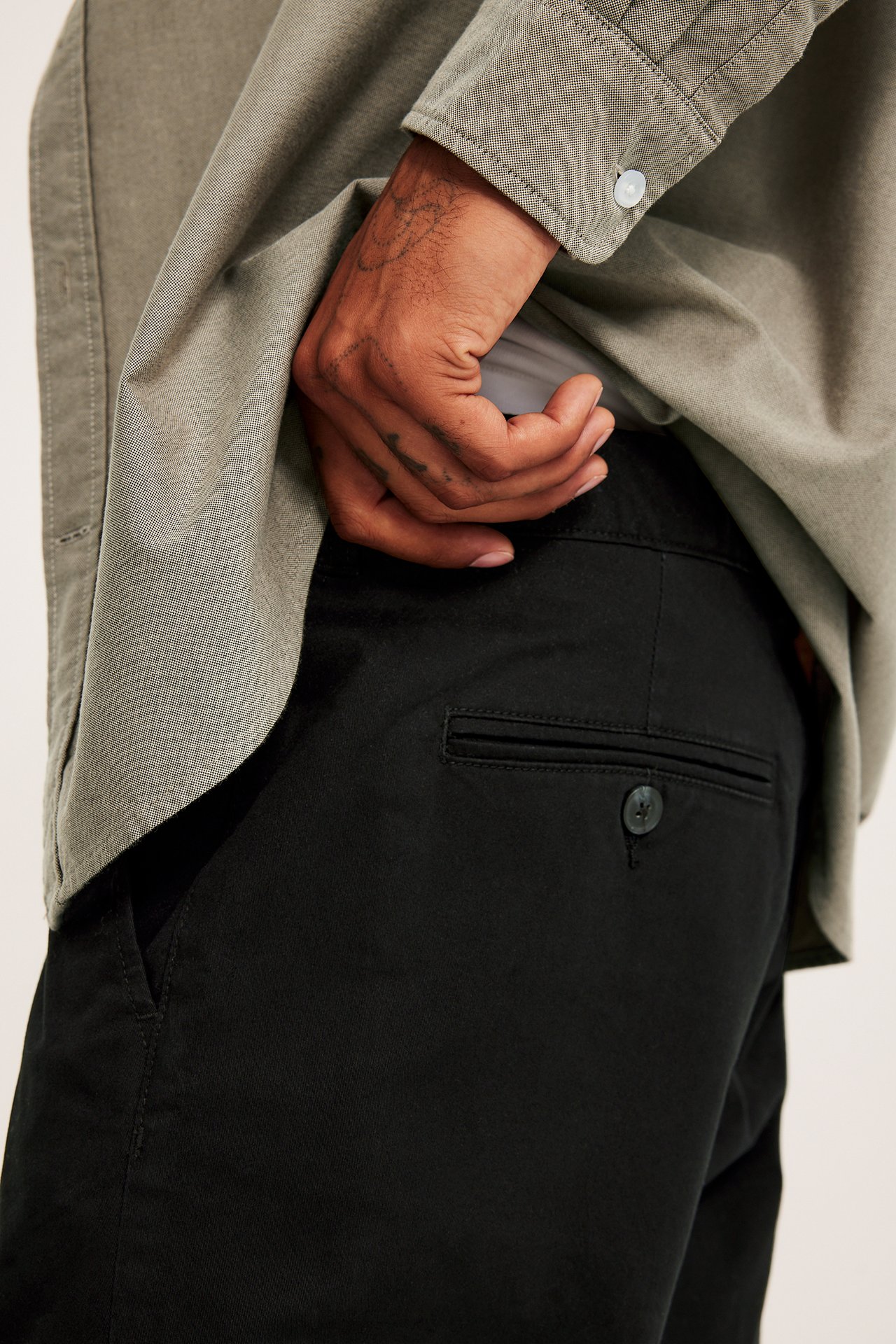 Chinos regular fit - Musta - 4