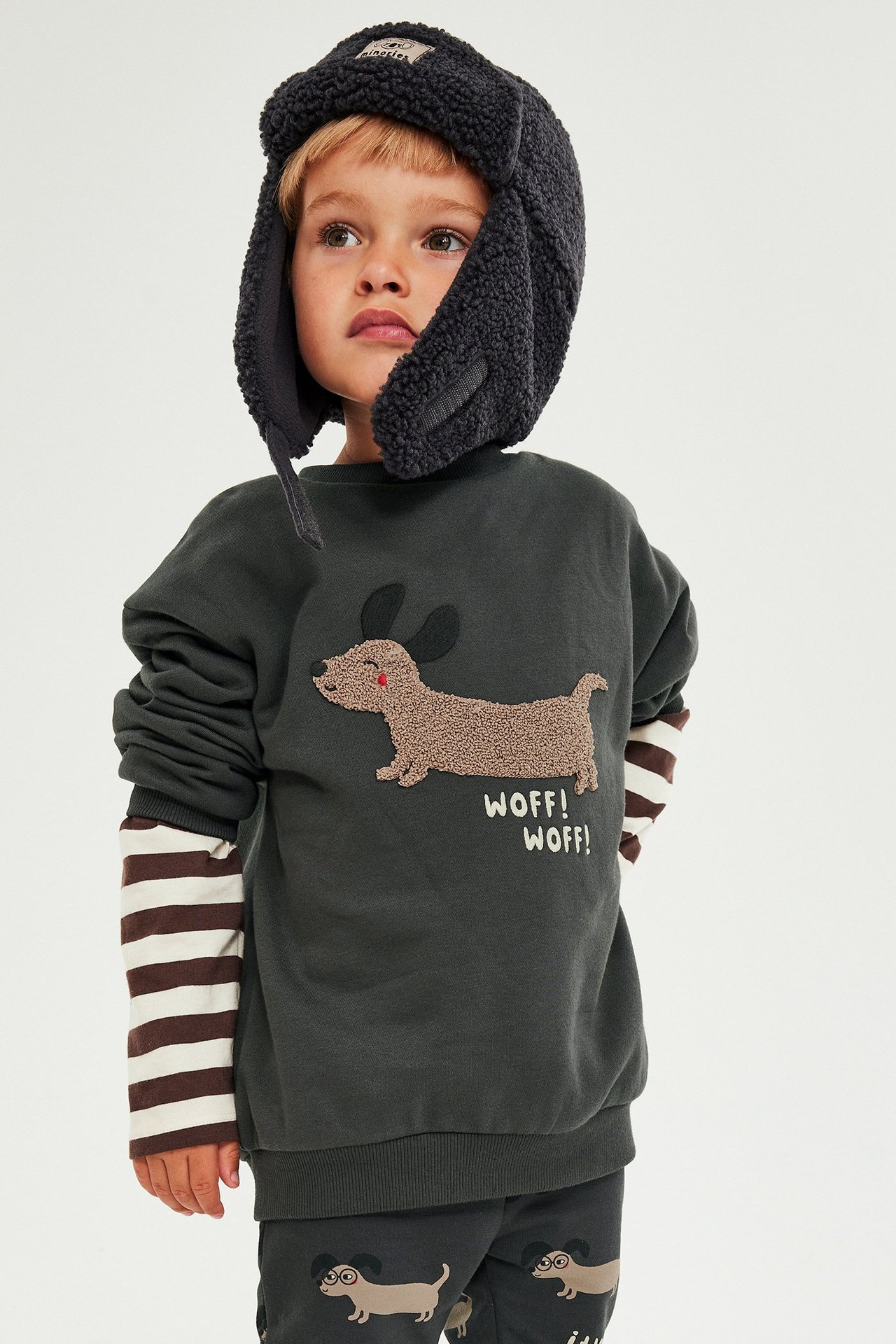 Sweatshirt med applikation