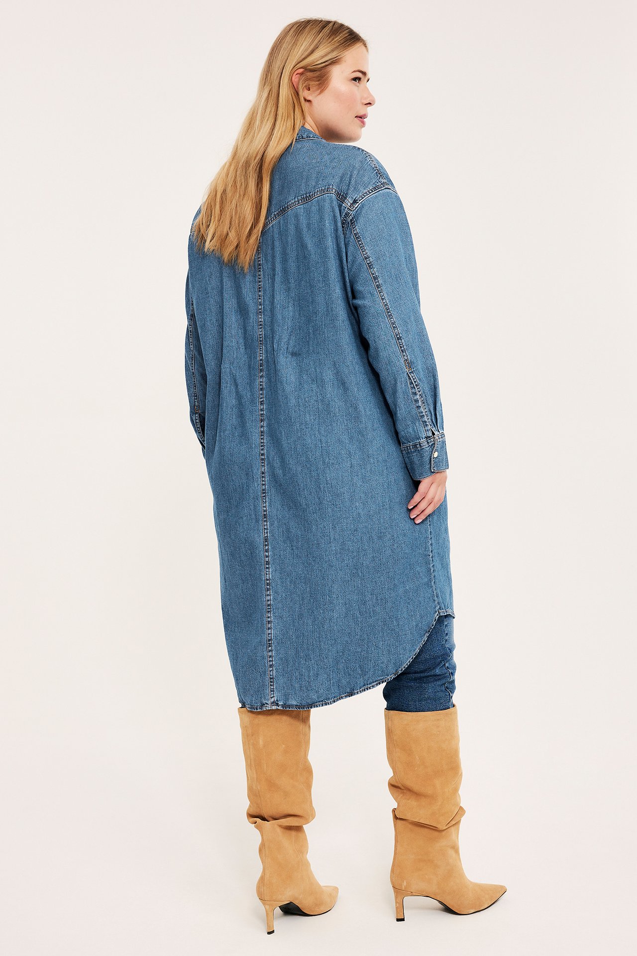 Jeanskjole - Denim - 6
