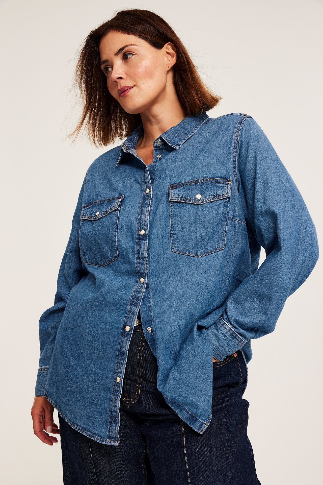 Jeansskjorte - Denim - 5