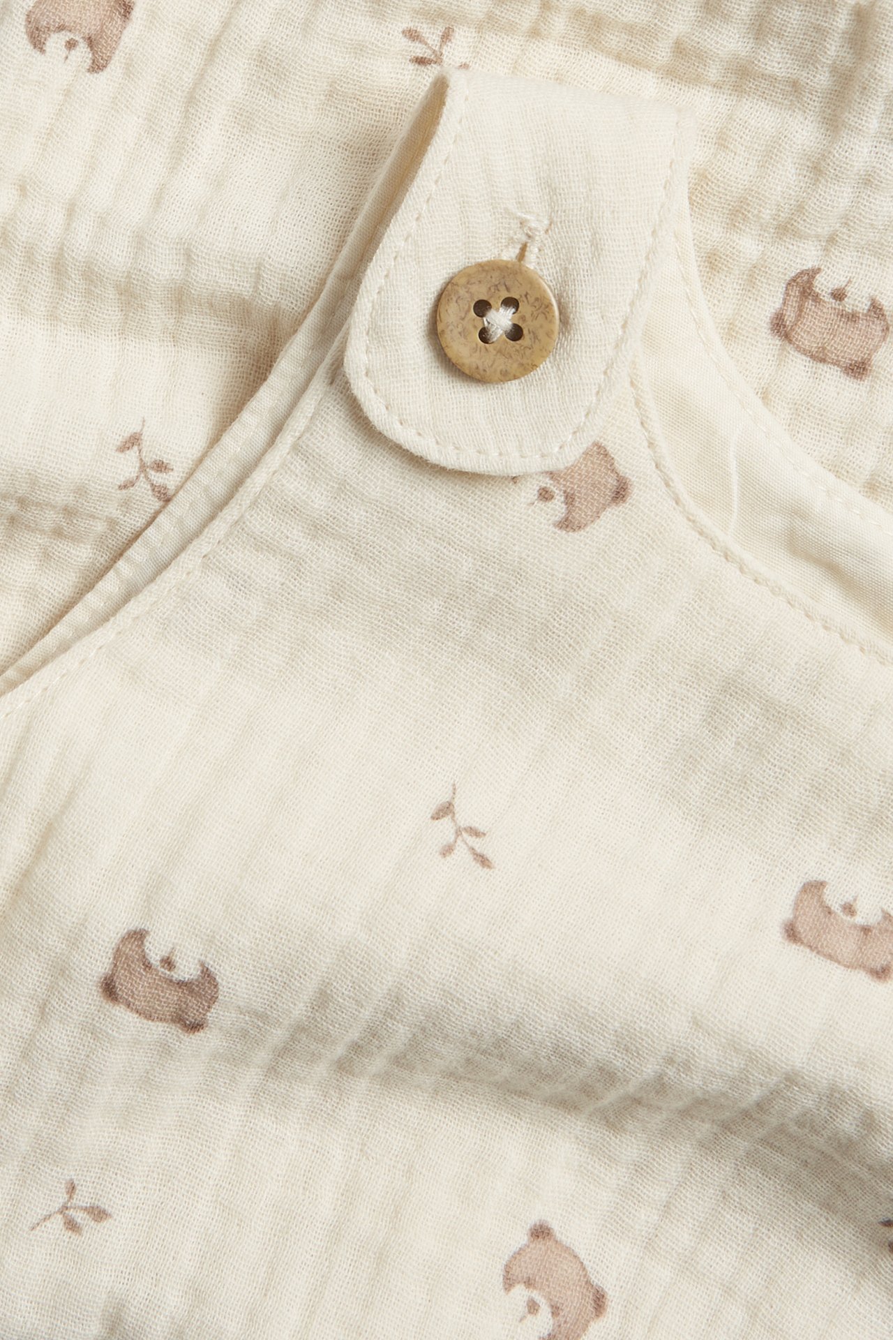 Playsuit med nallar - Ljusbeige - 1