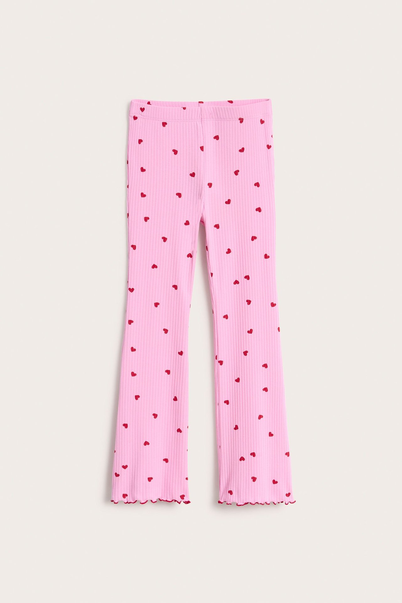 Hjärtmönstrade flare leggings