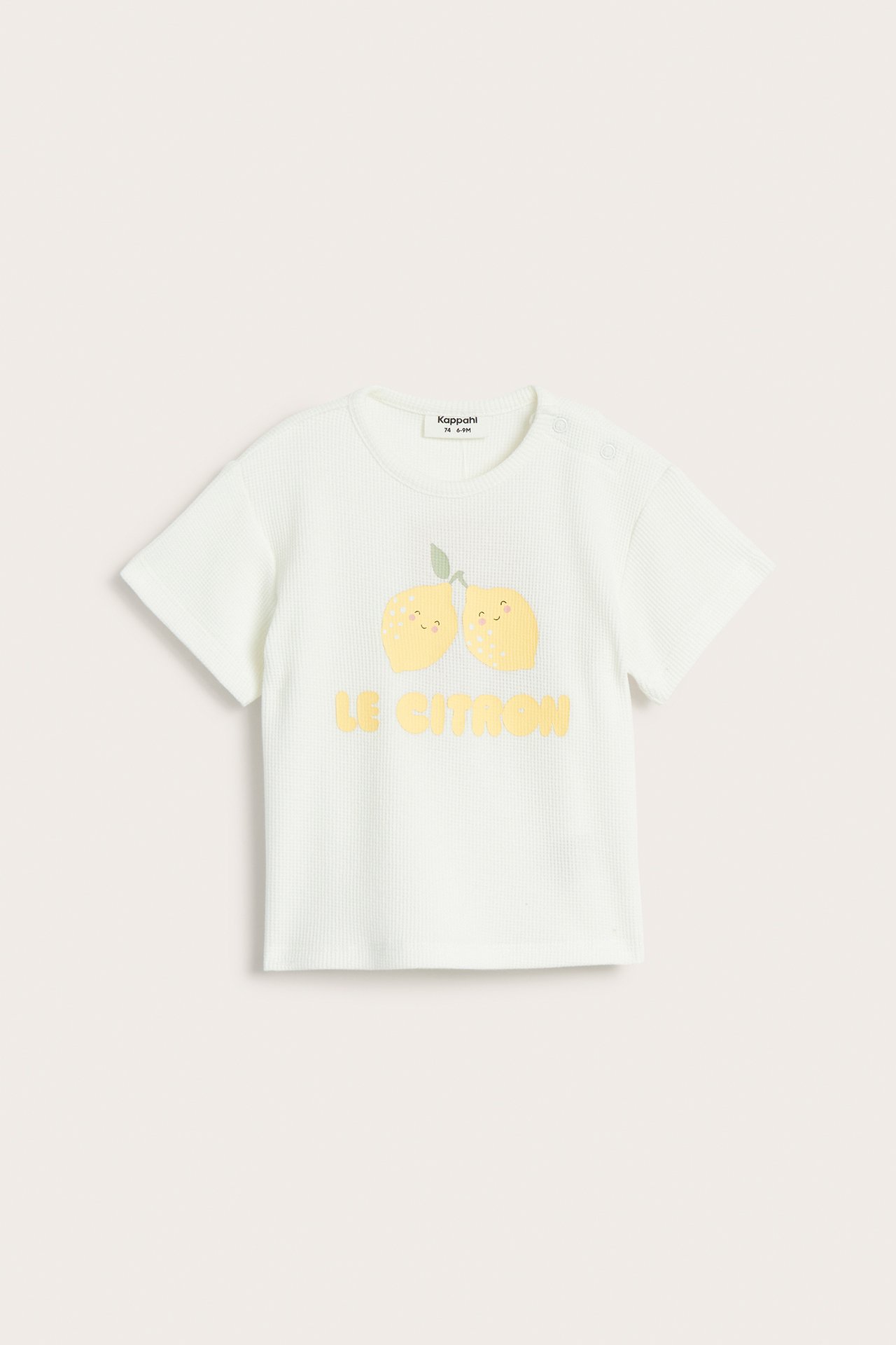 T-shirt o strukturze wafla