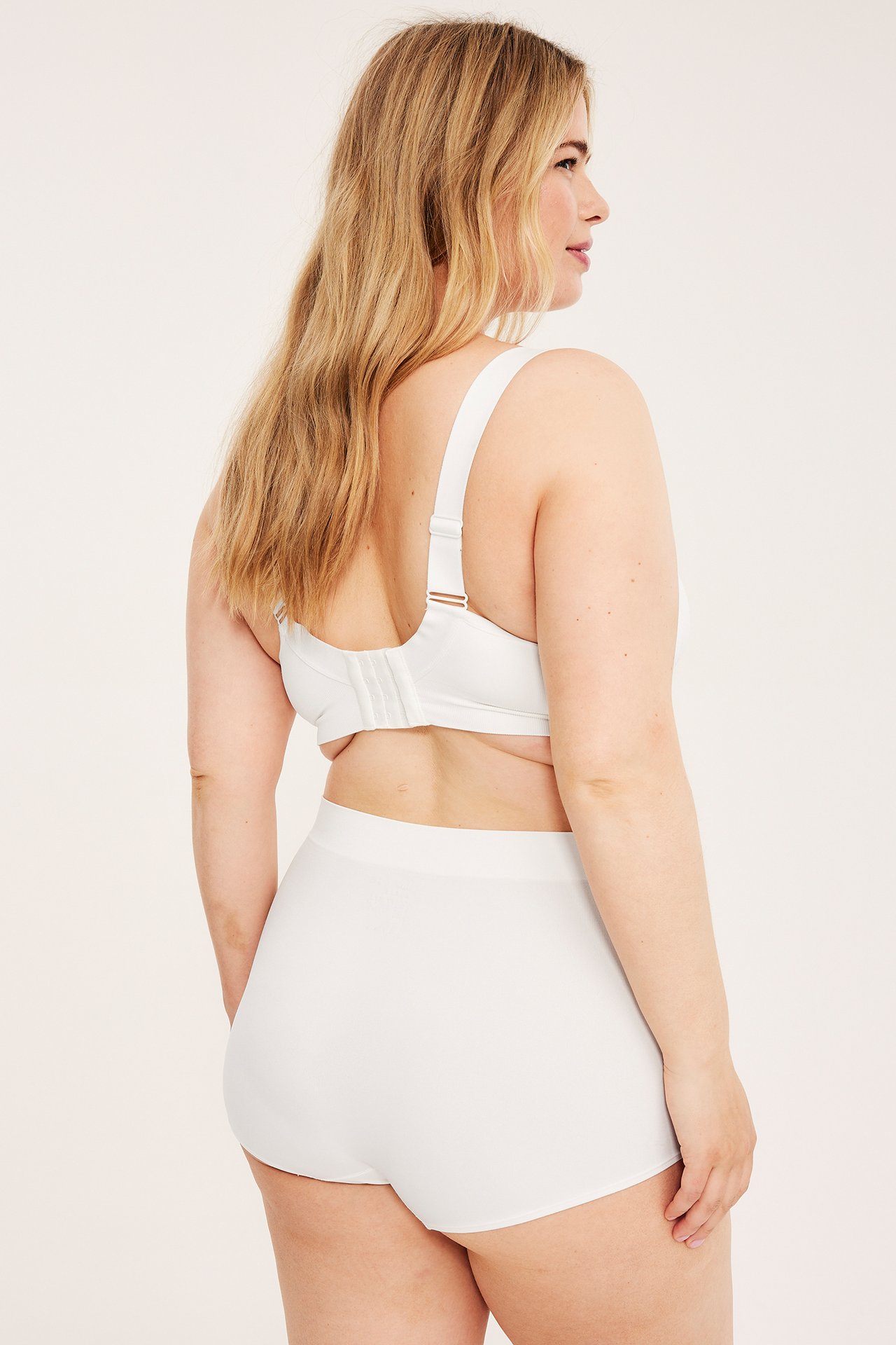 Sømløs boxertruse - Hvit - 5