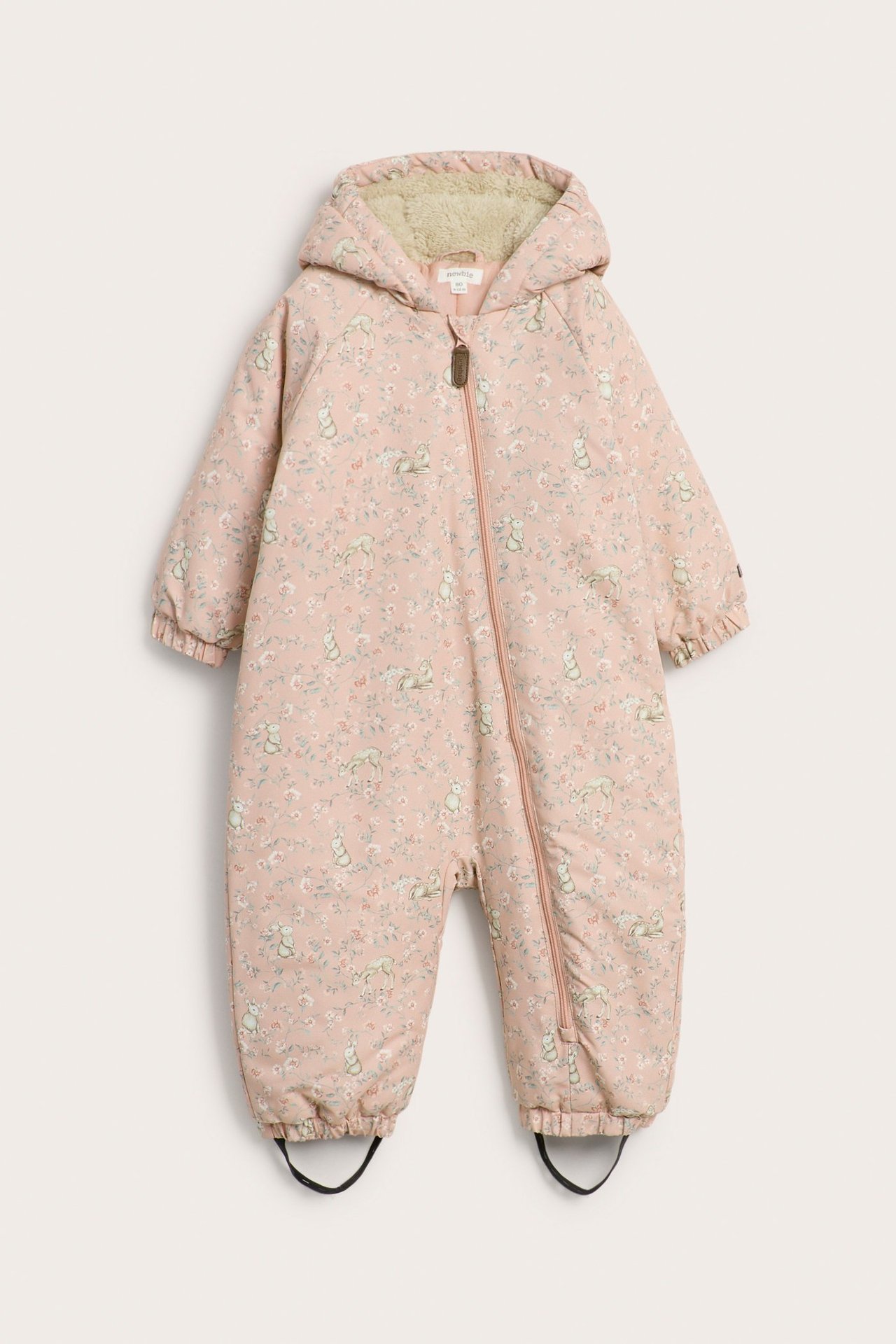 Vindtett parkdress med blomster