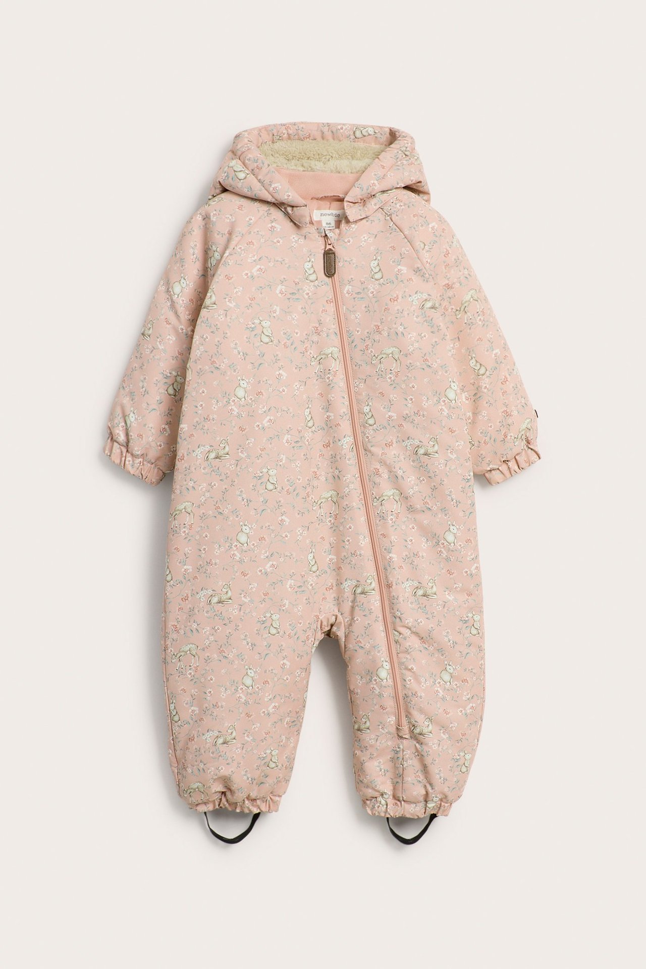 Vindtett parkdress med blomster - Rosa - 4