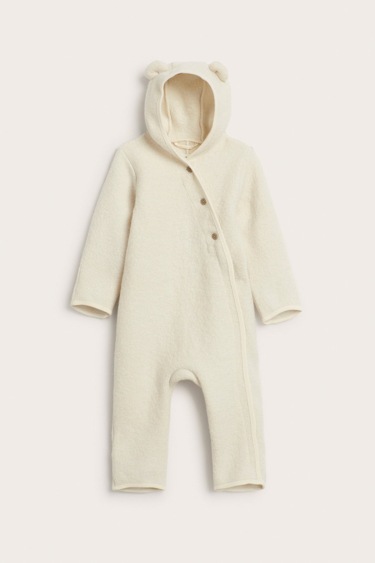 Overall i ull baby - Ljusbeige - 3