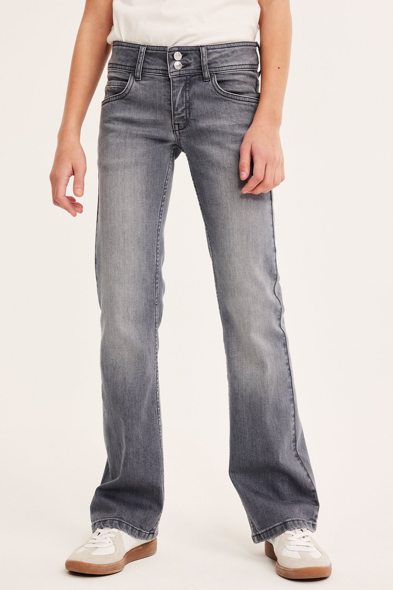 Bootcut jeans low waist - Hopeanharmaa - 3