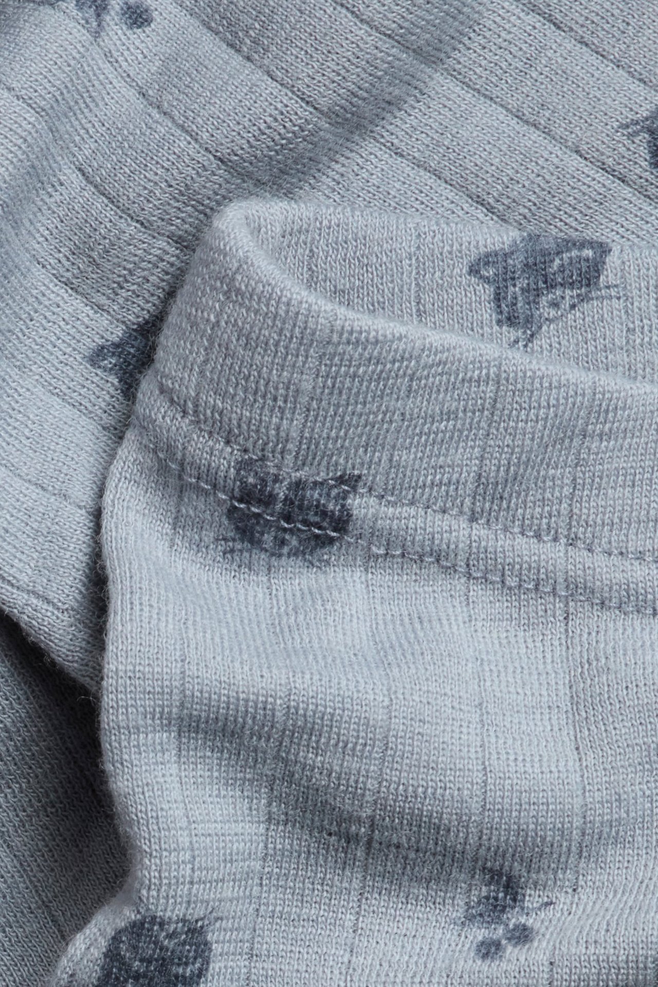 Mönstrade leggings i merinoull