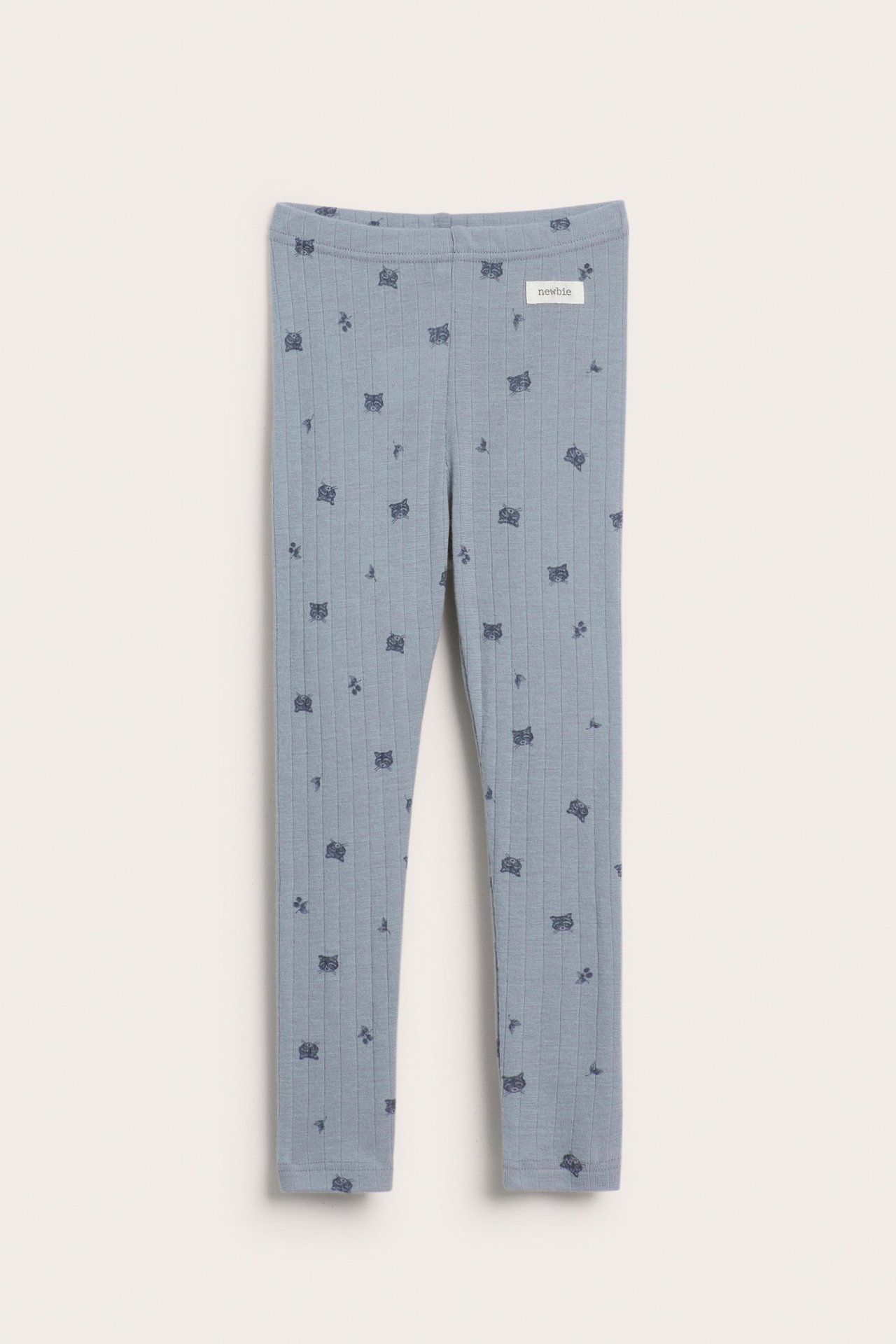 Mönstrade leggings i merinoull