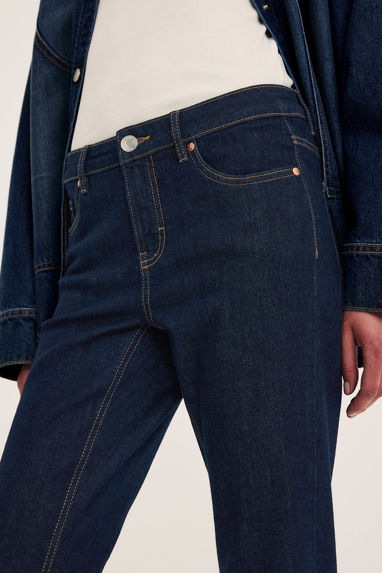 Flare Jeans Low Waist - Tumma denim - 5