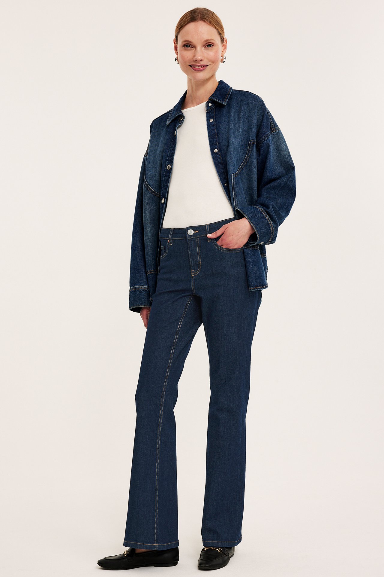 Flare Jeans Low Waist