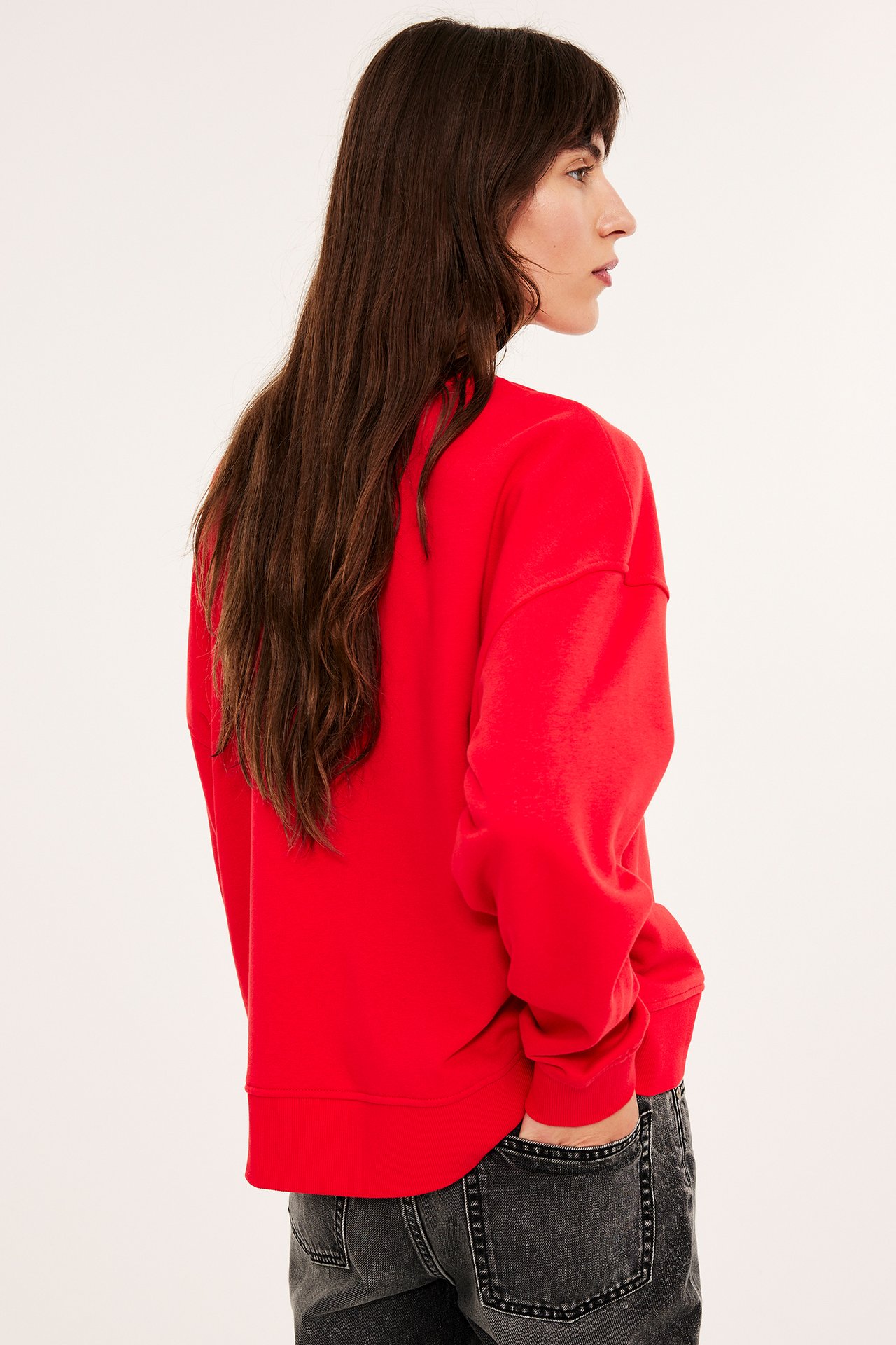 Sweatshirt - Rød - 6