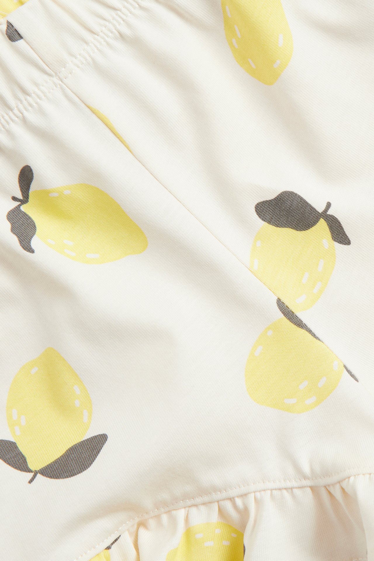 Shorts med citroner - Offwhite - 4
