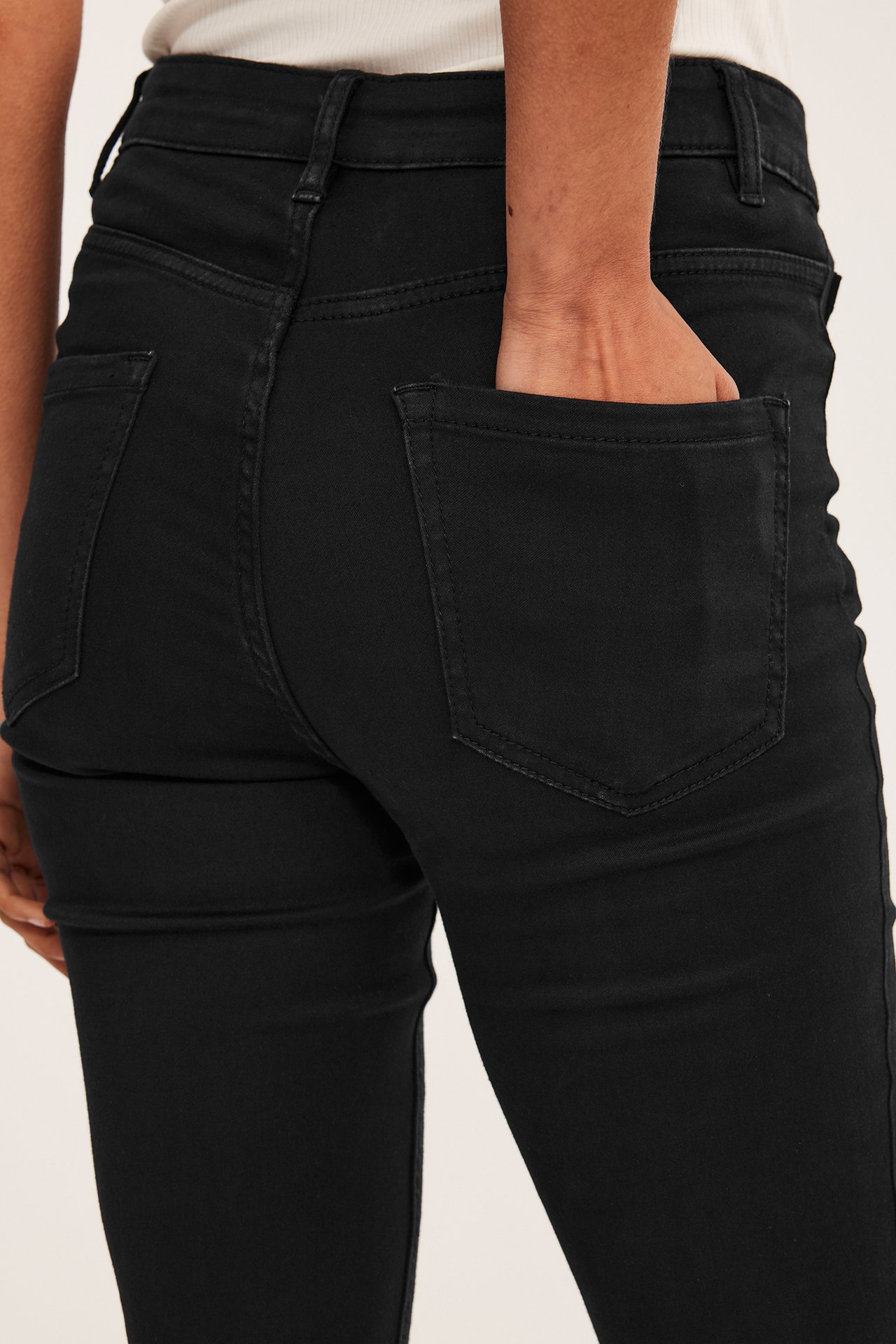 Super Slim Jeans High Waist - Svart - 7