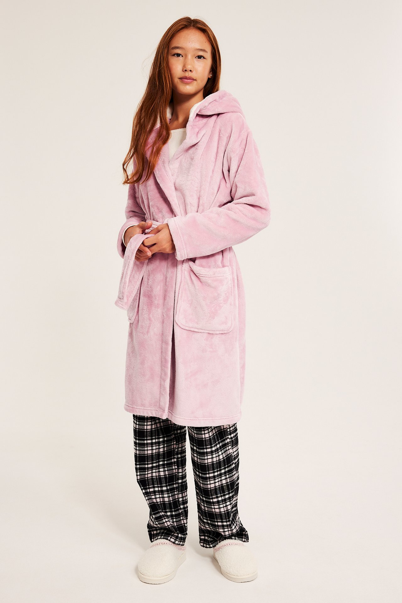Morgonrock i fleece