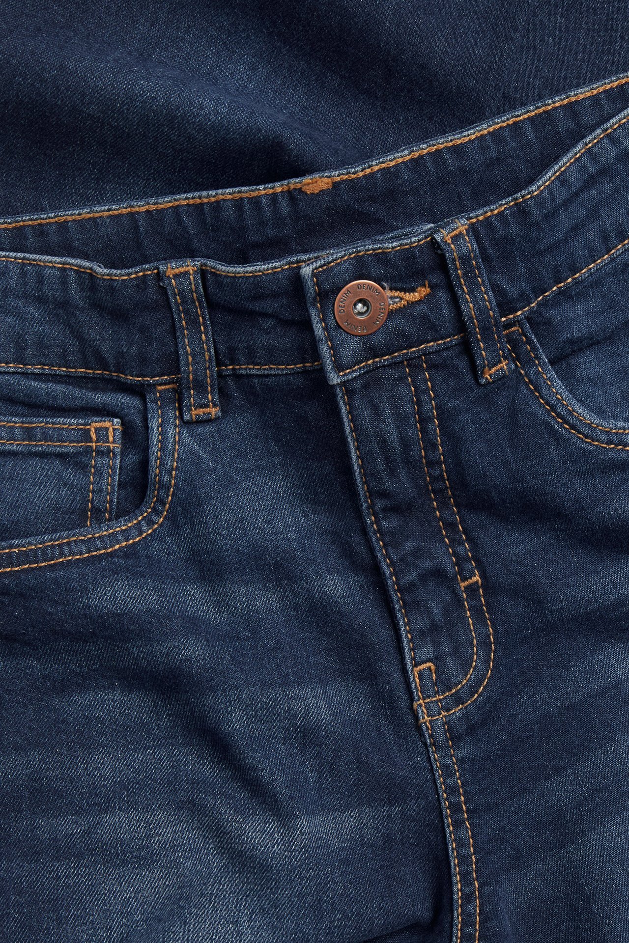 Loose jeans mid waist - Mörkblå - 4
