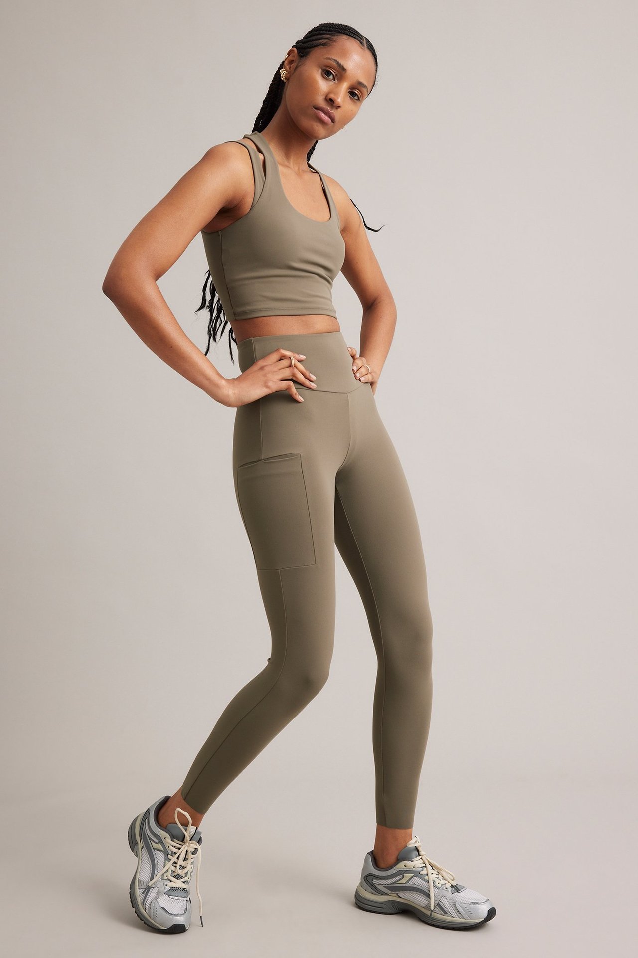 Legginsy do ćwiczeń, z kieszenią