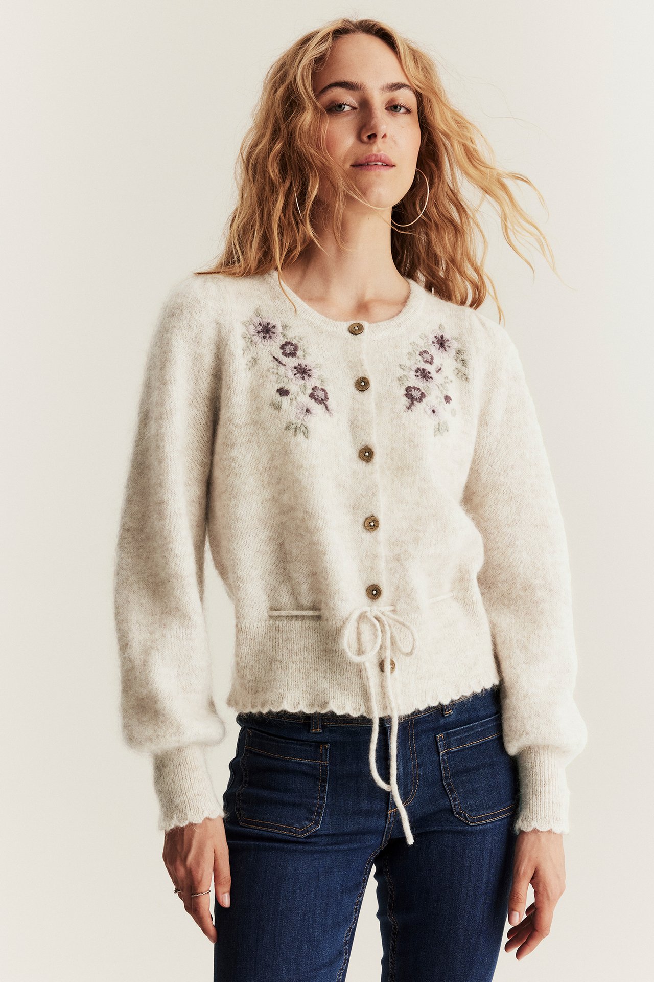 Cardigan i ullblanding Newbie Woman