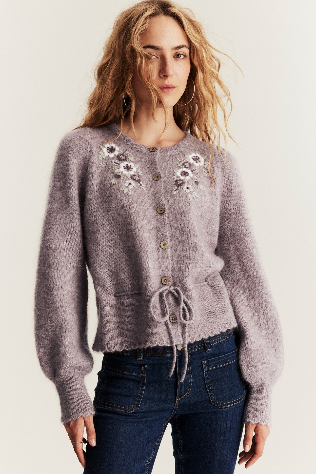 Cardigan i ullblanding Newbie Woman