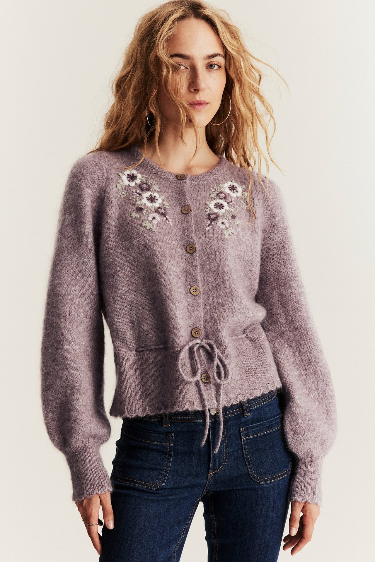 Cardigan i ullblanding Newbie Woman