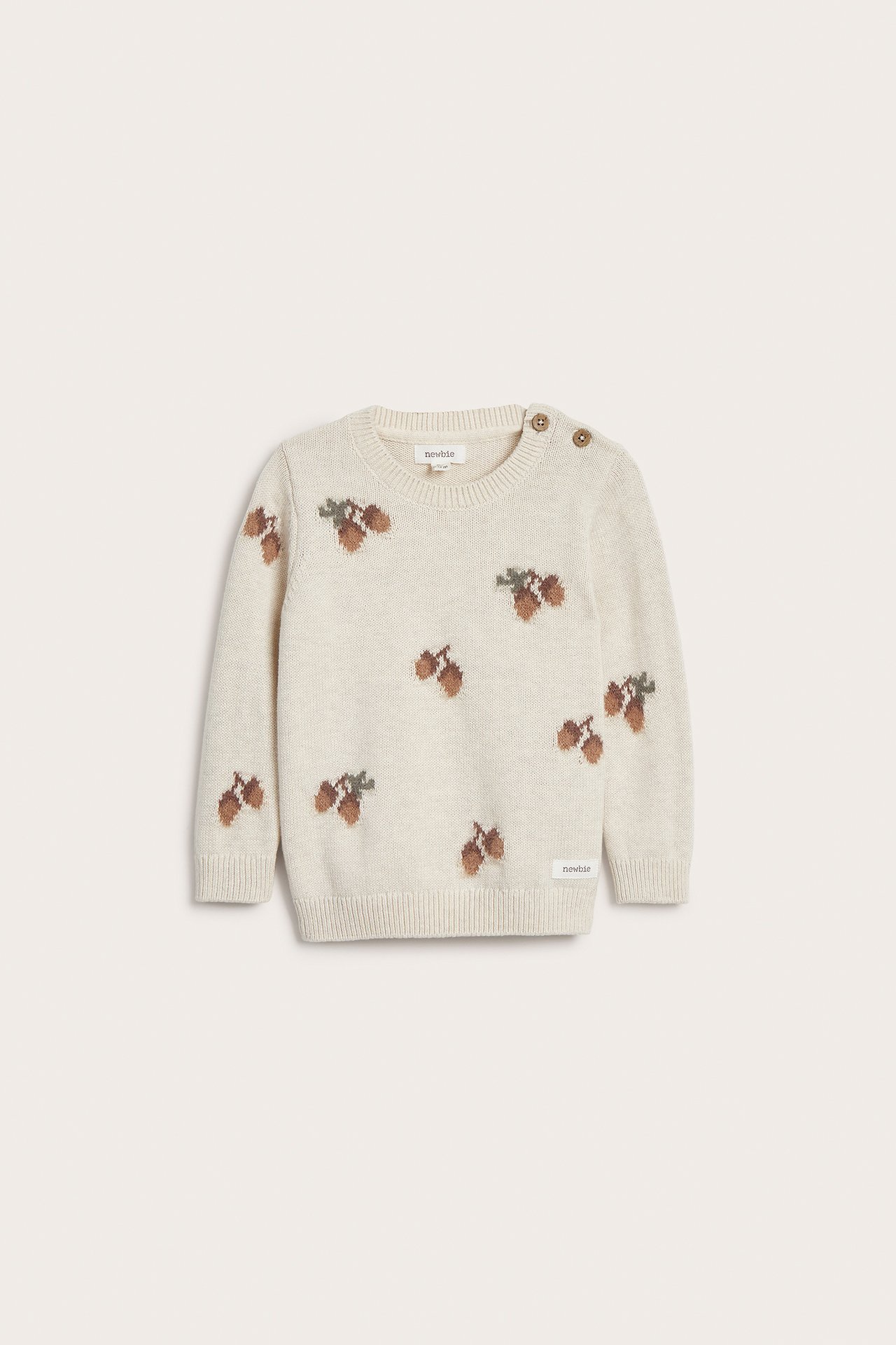 Jakardineulepusero - Meleerattu beige - 2