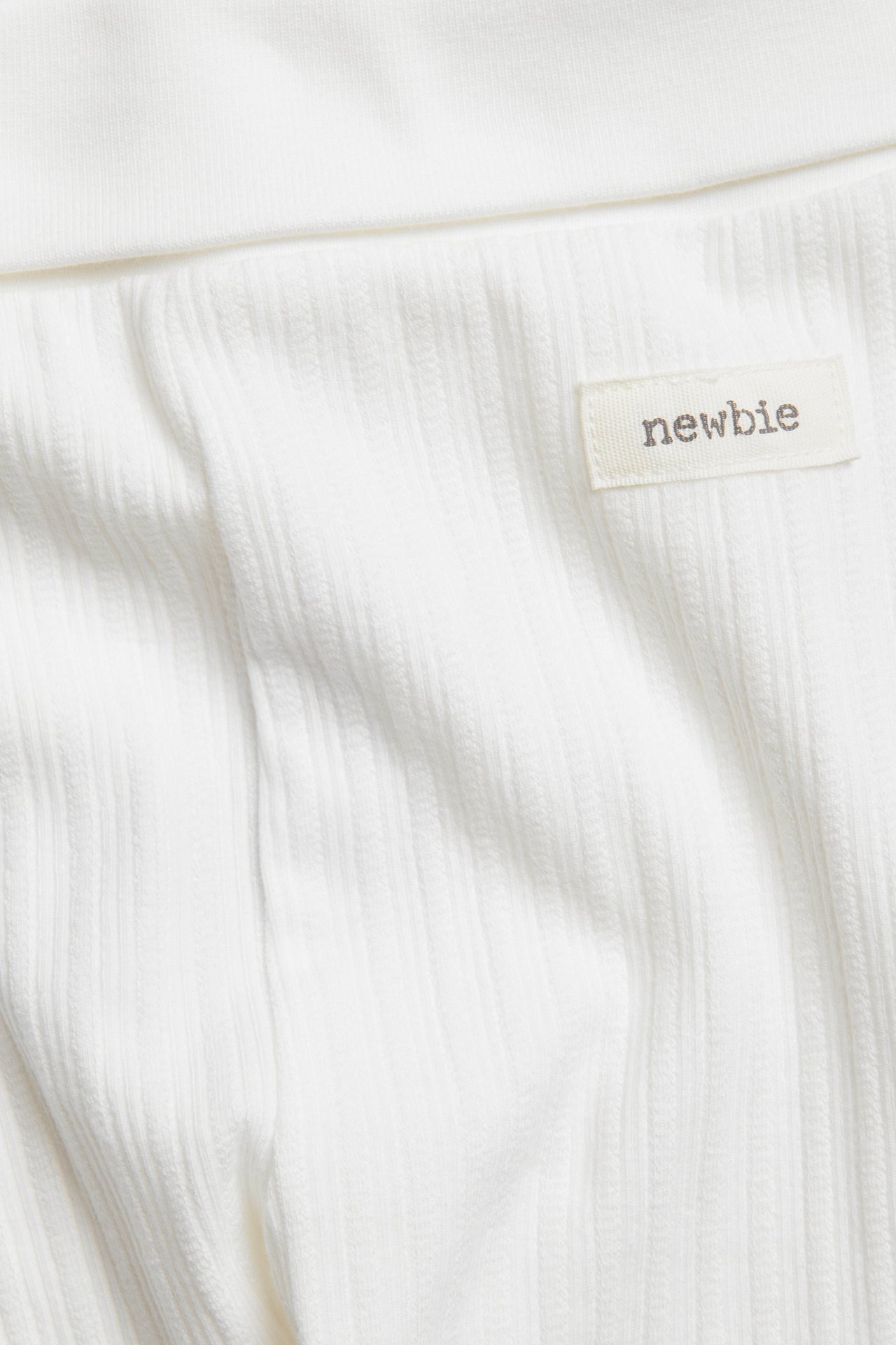 Trikåleggings med nallar - Offwhite - 1