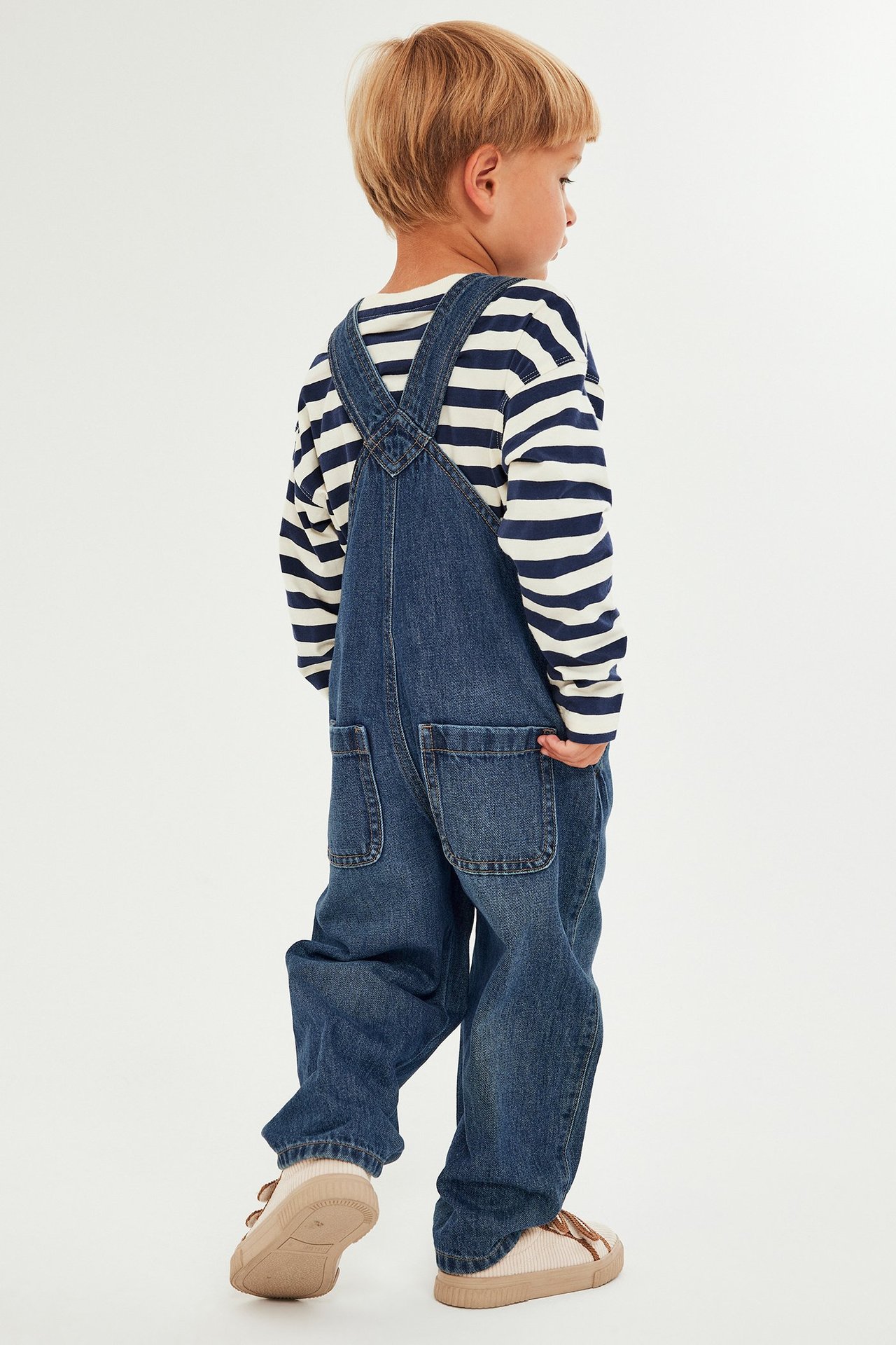 Henkselihousut denimiä - Tumma denim - 6