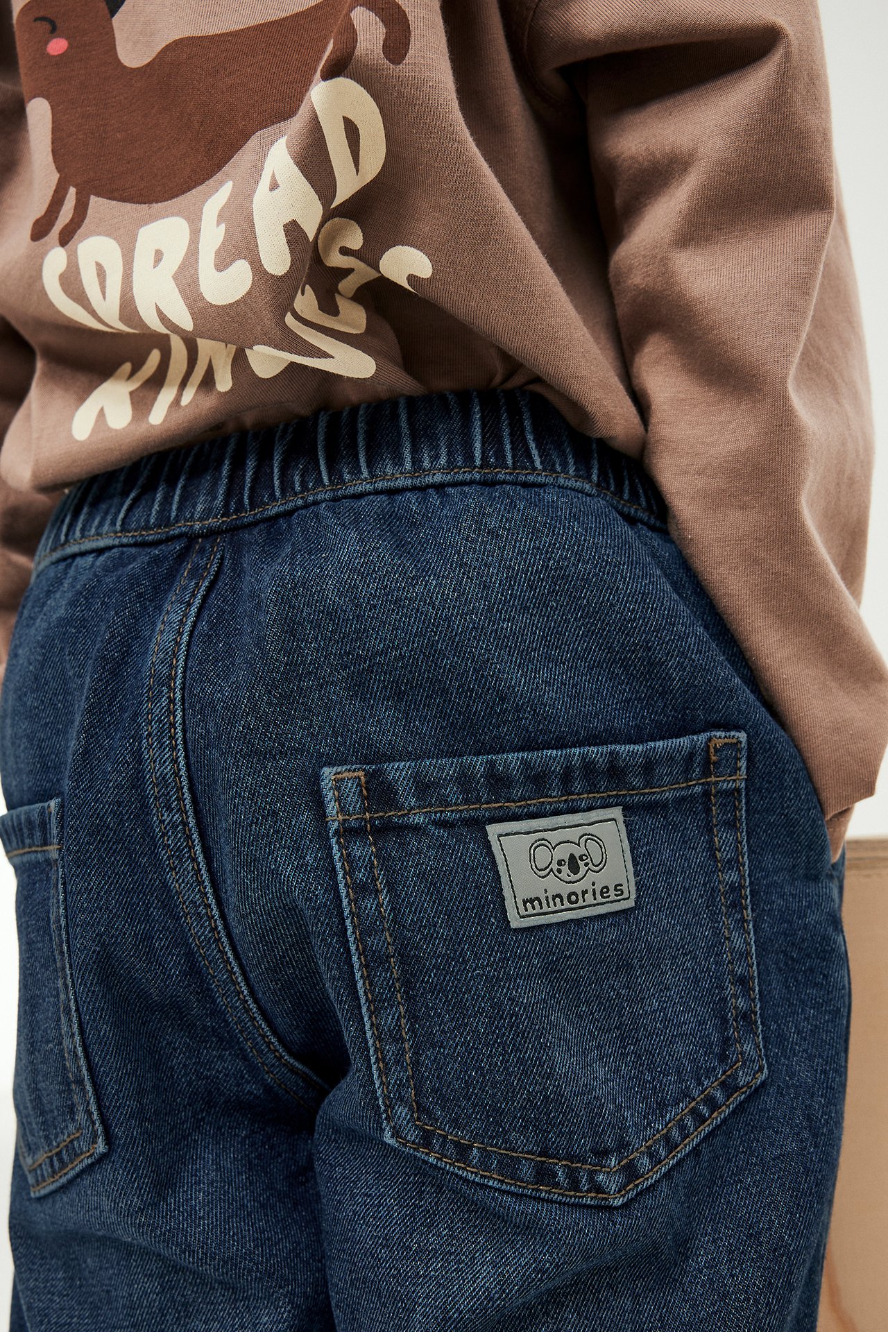 Jeans med resår - Mörk denim - 8