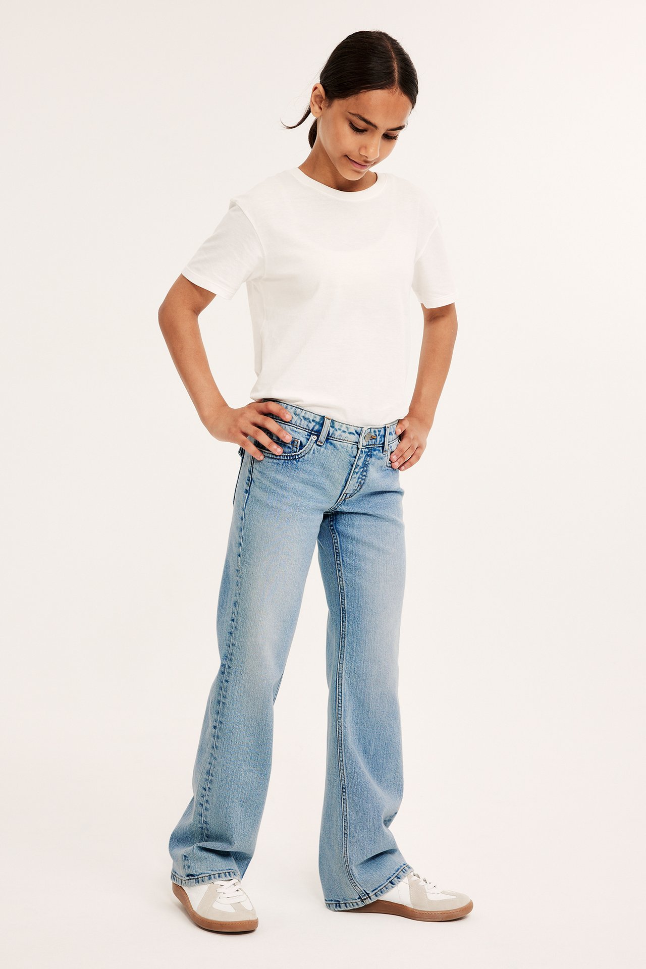 Bootcut jeans low waist - Lys denim - 4