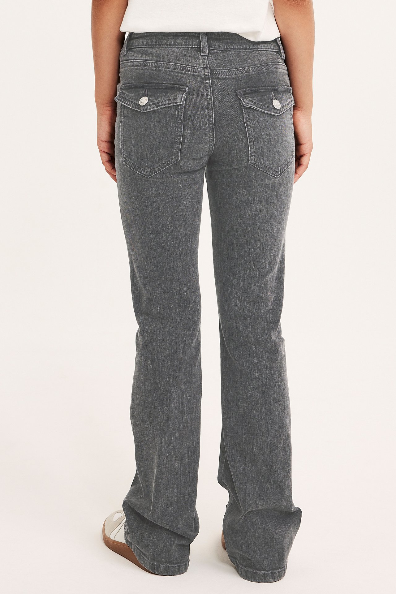 Dżinsy bootcut low waist - Srebrno-szary - 6