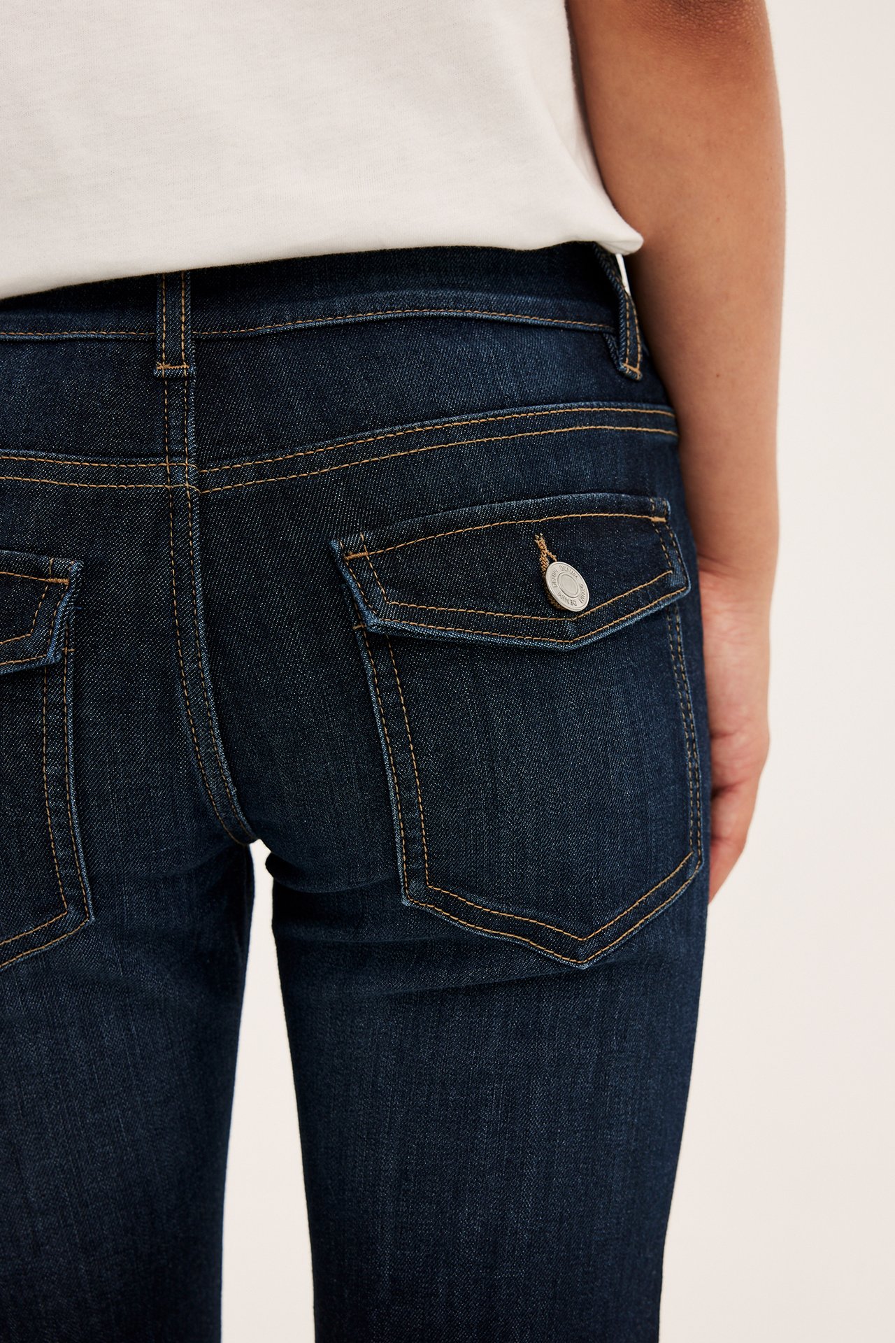 Bootcut jeans low waist - Mørk denim - 4
