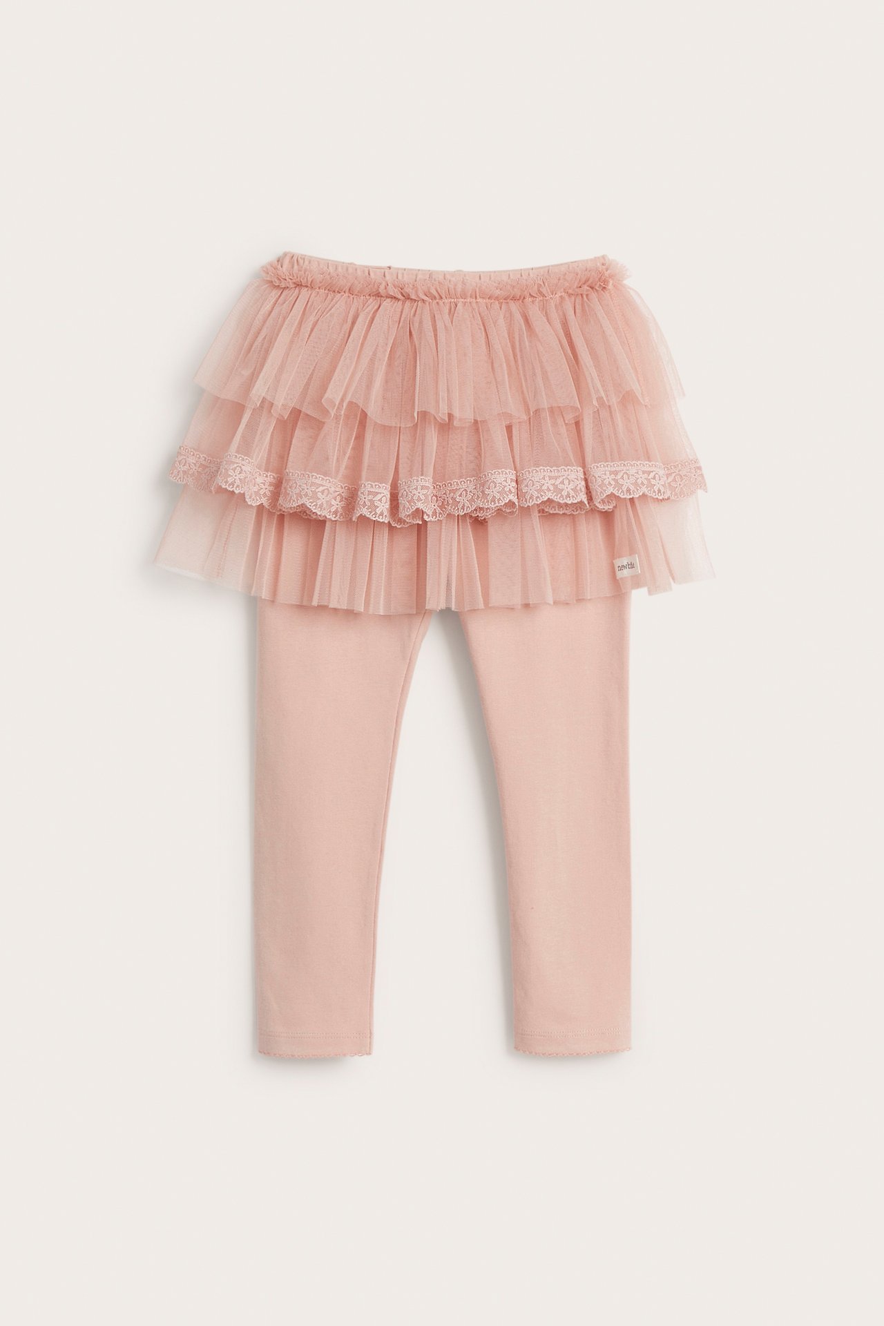 Leggings med tyllkjol - Rosa - 3
