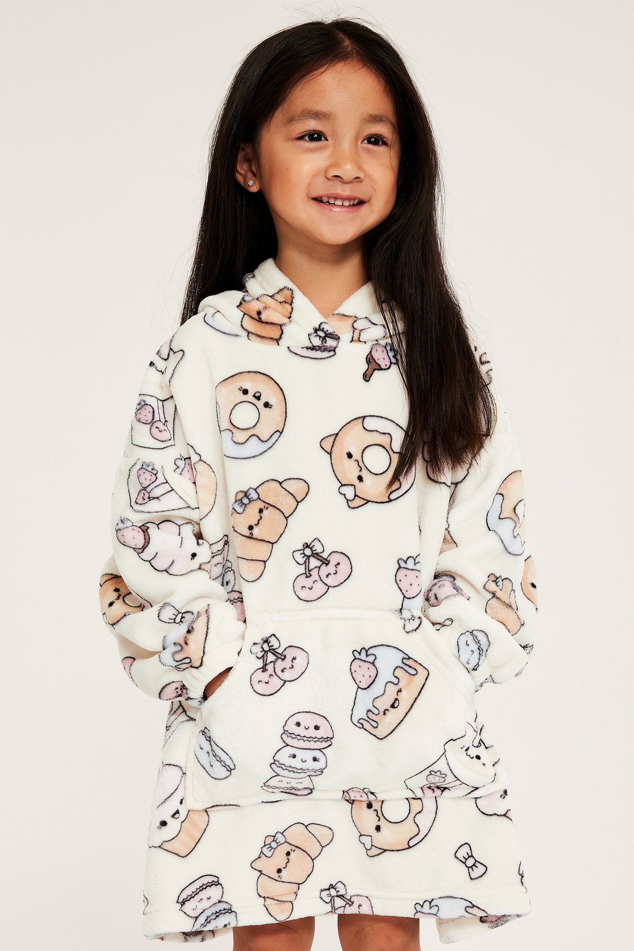 Kuviollinen fleecehuppari