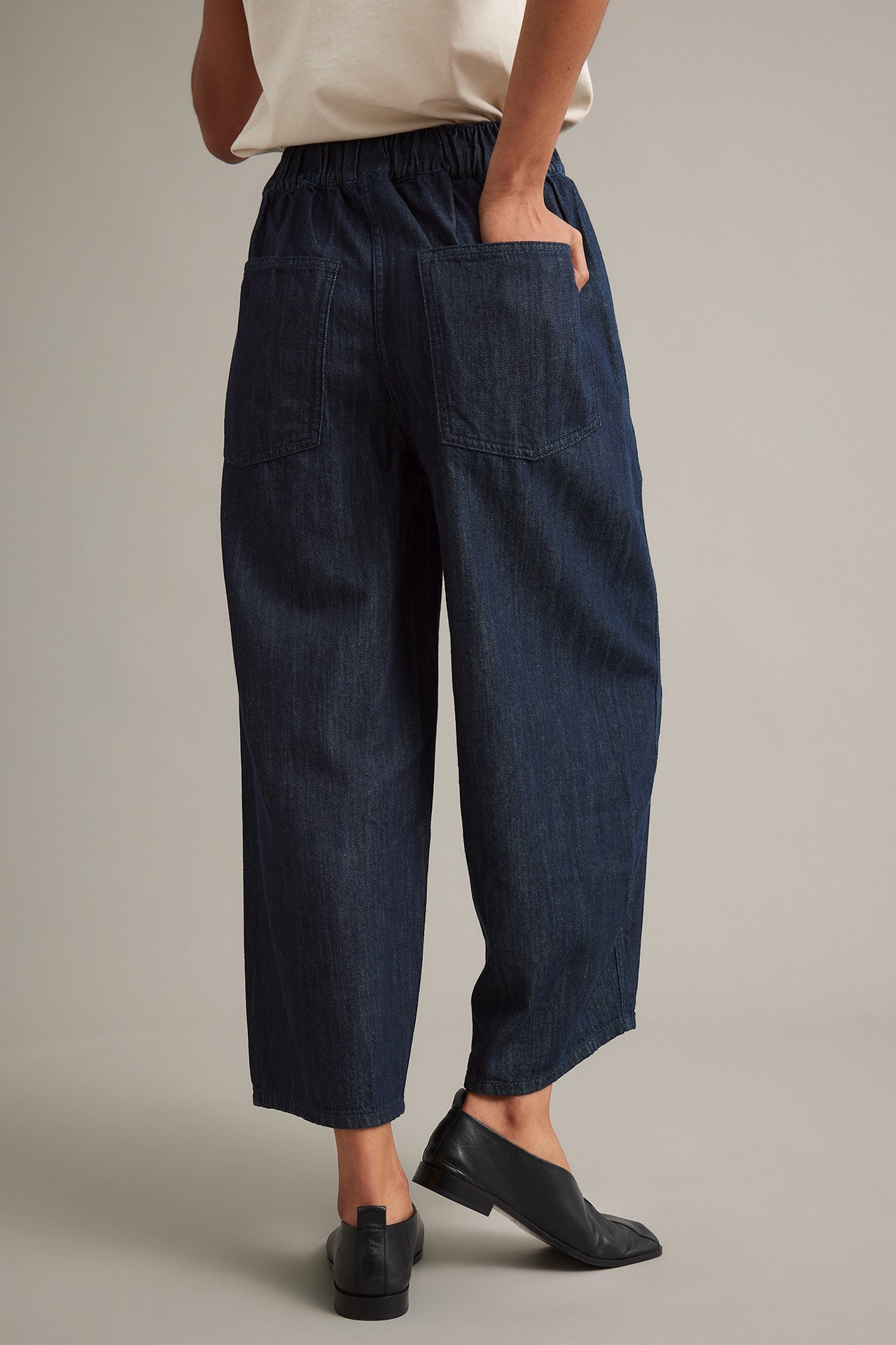 Pull on-jeans - Mørk denim - 7