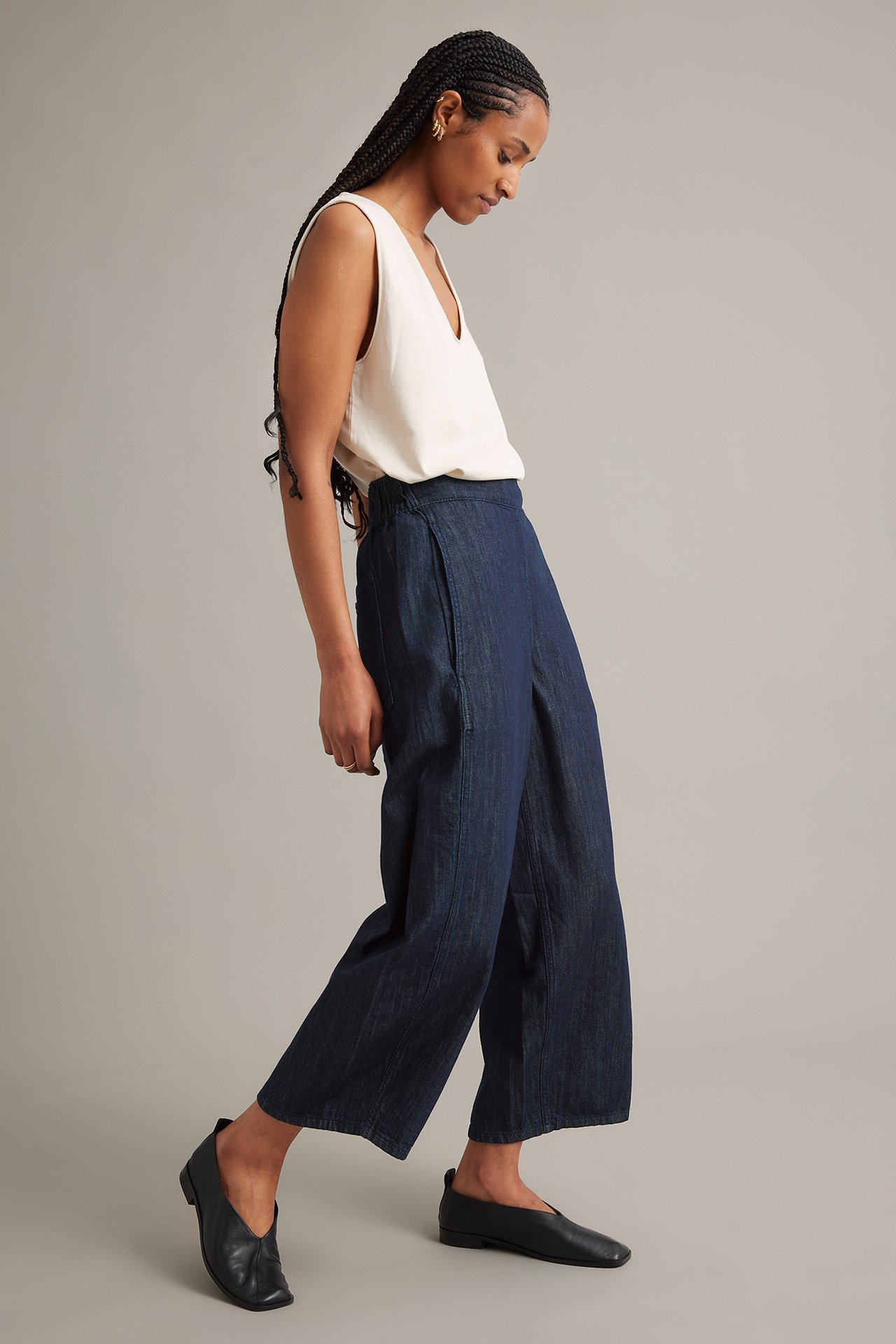 Pull on-jeans - Mørk denim - 4