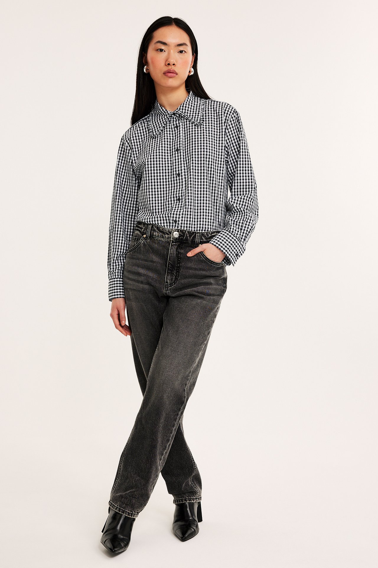 Gingham-ruudullinen paita