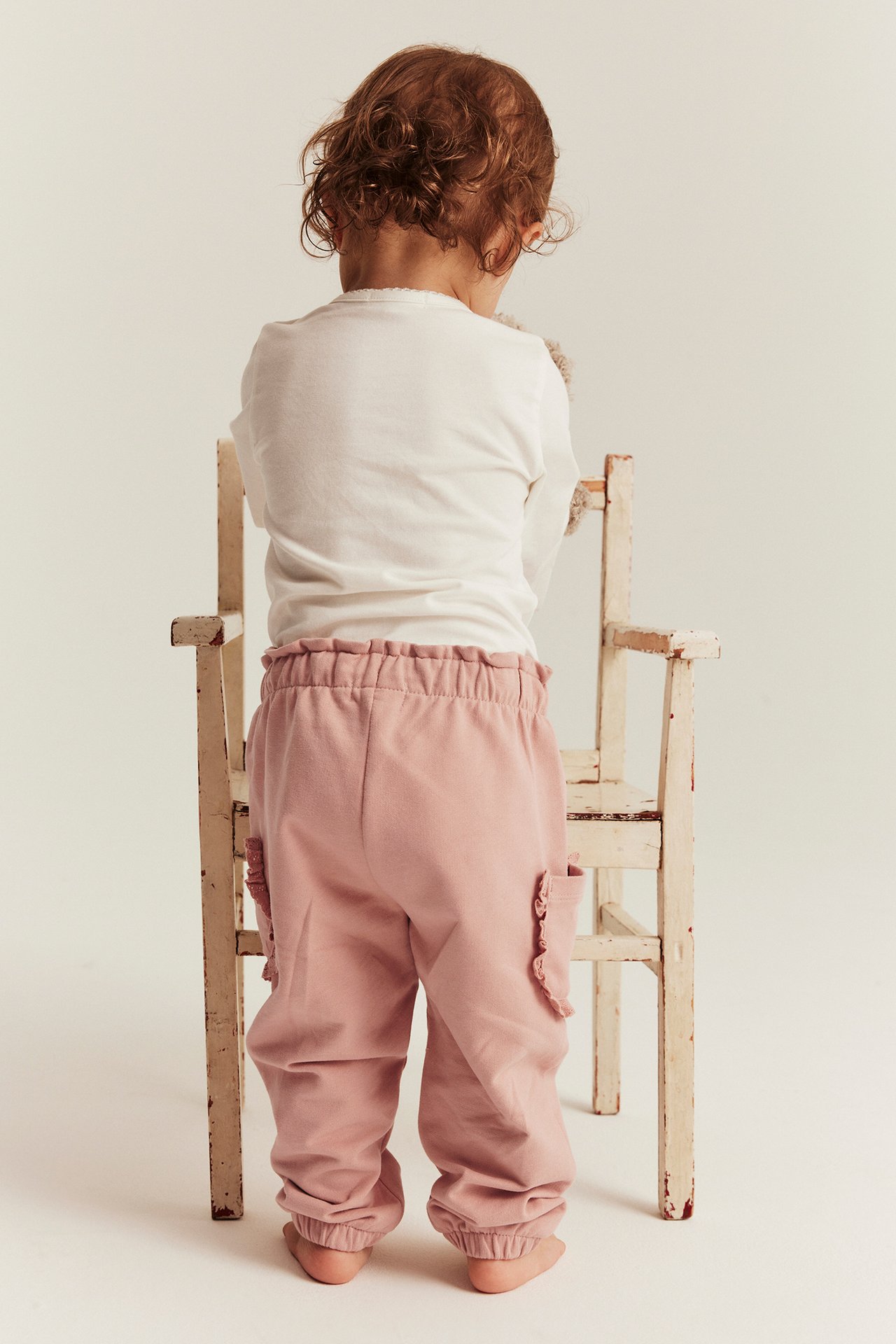 Byxor med spetsfickor - Rosa - 4