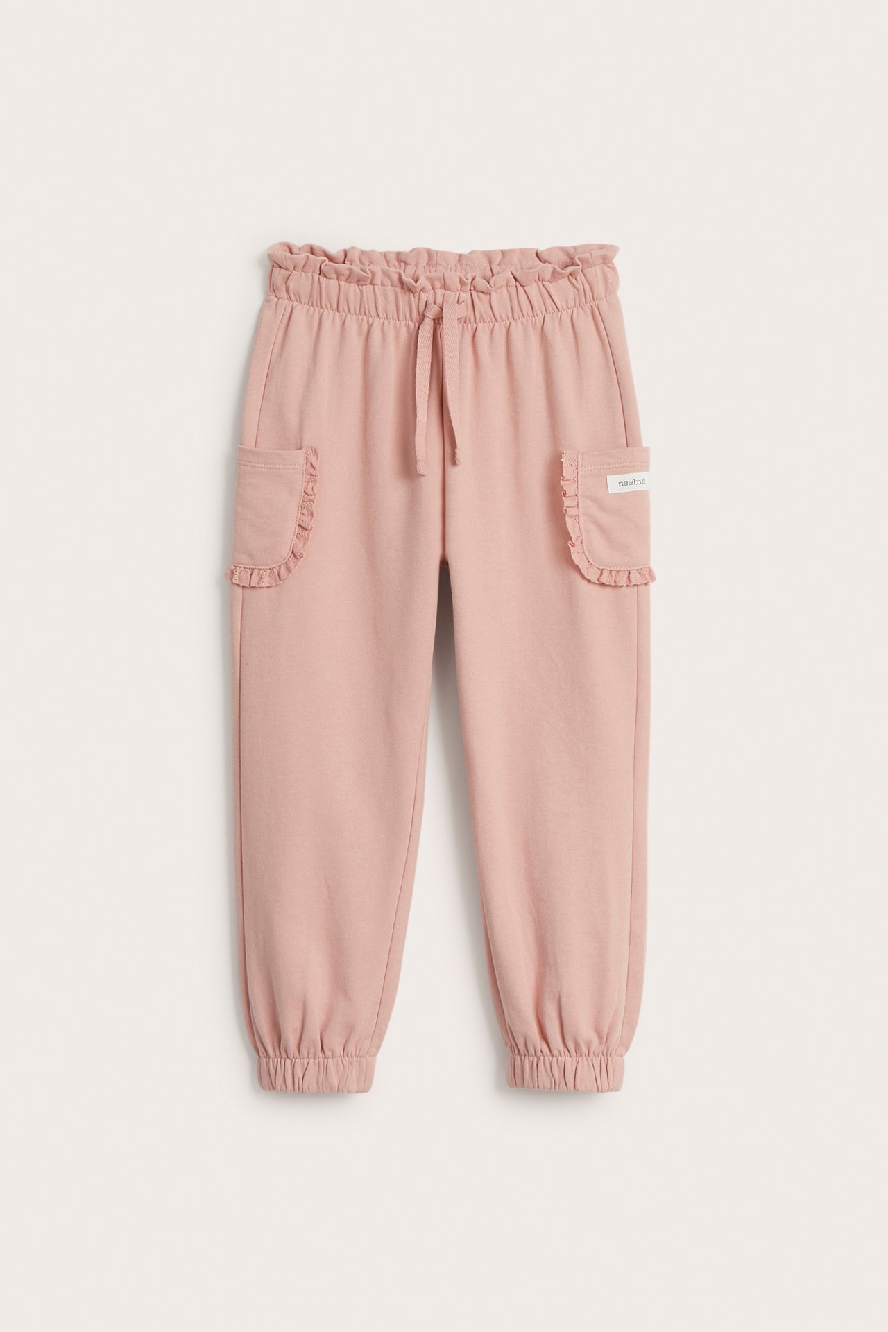 Housut, joissa taskut ja pitsisomisteet - Pinkki - 2