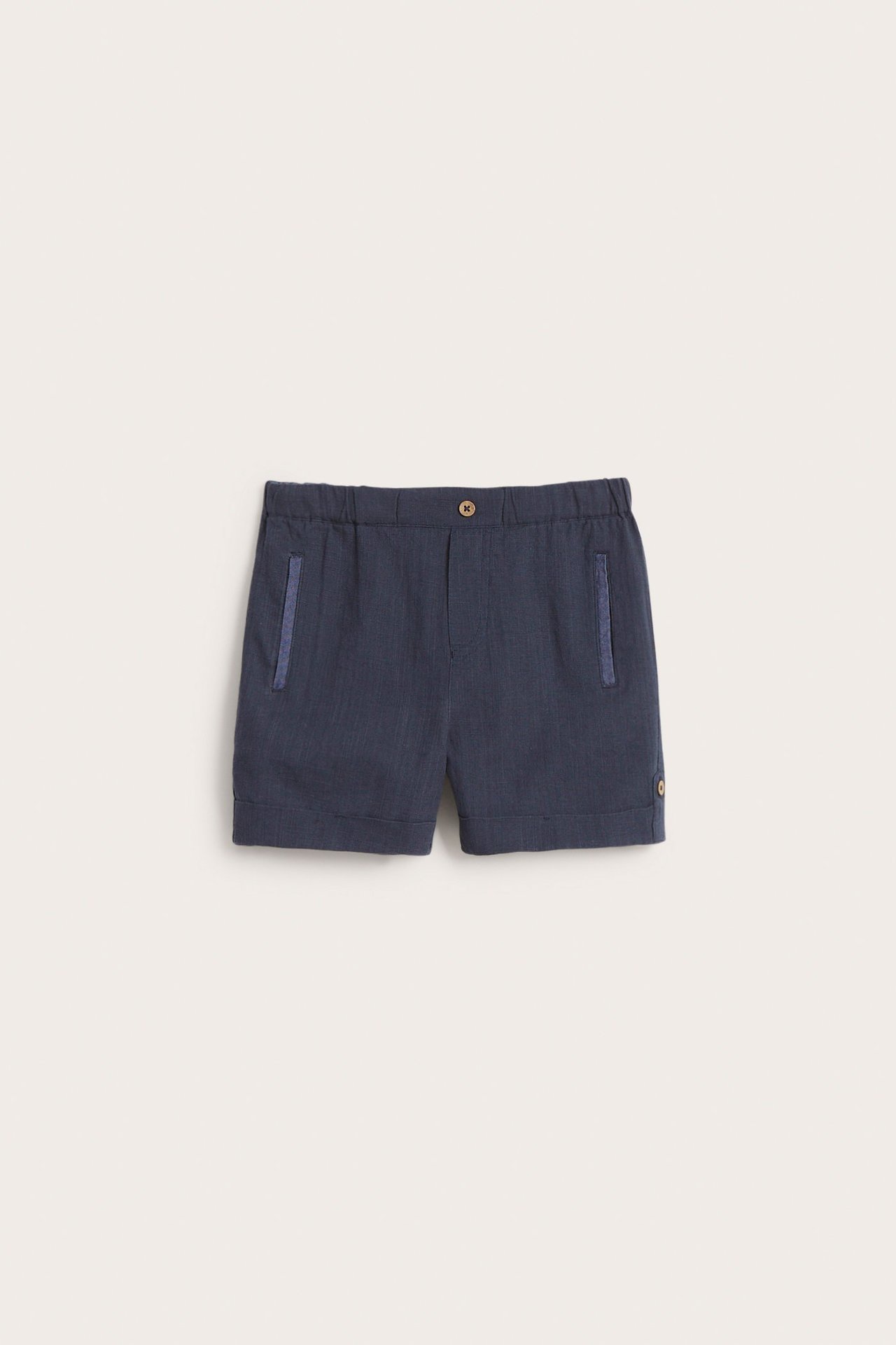 Vevd shorts med lommer