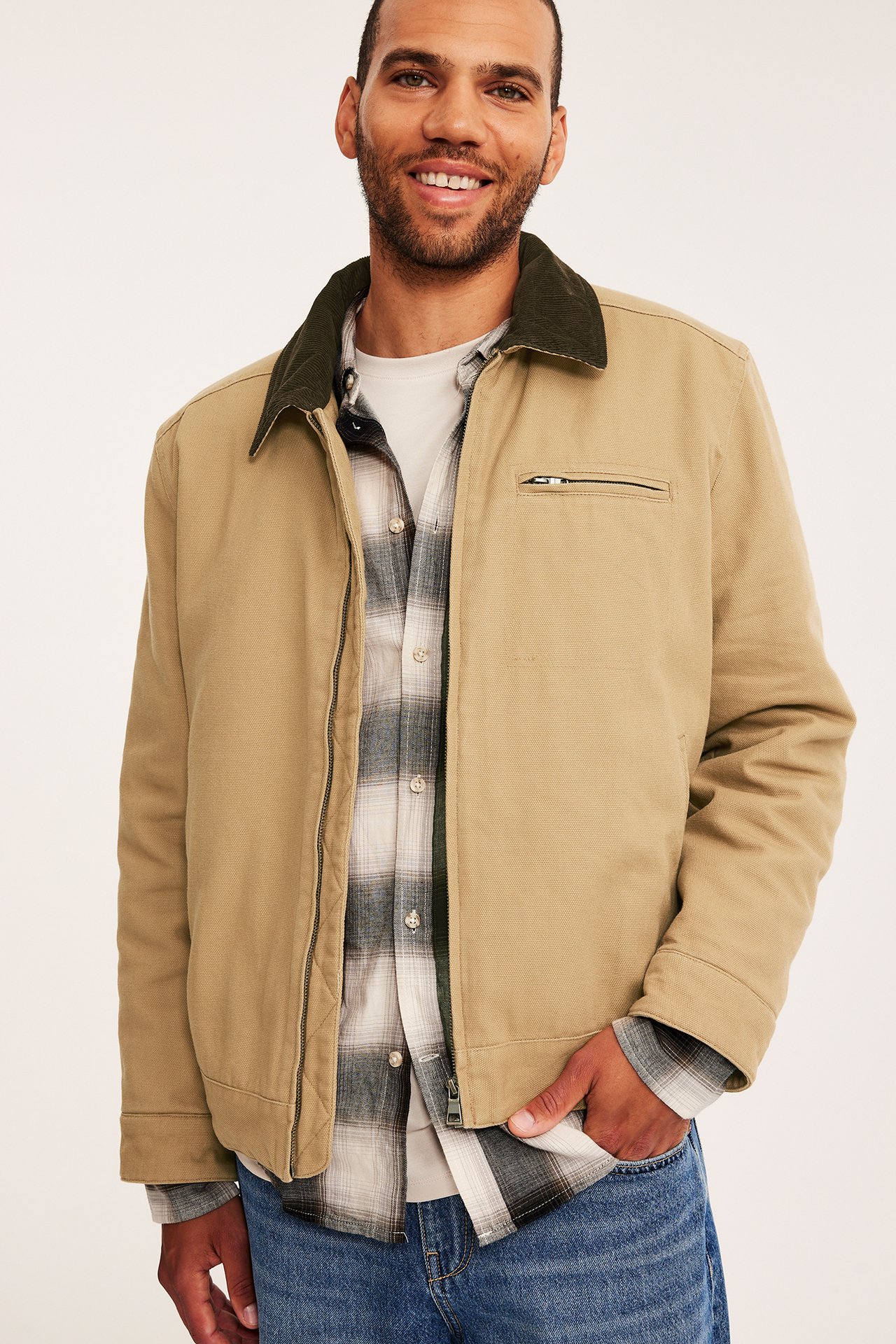 Canvas jacka - Beige - 5