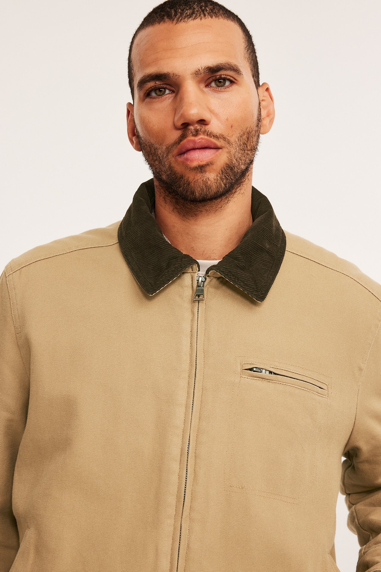 Canvas jacka - Beige - 7