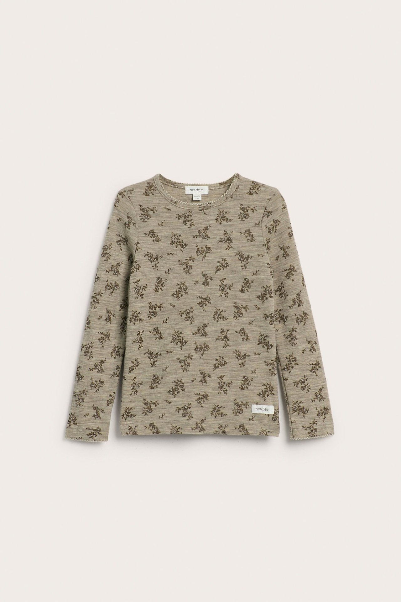 Blomstrete topp i merinoull