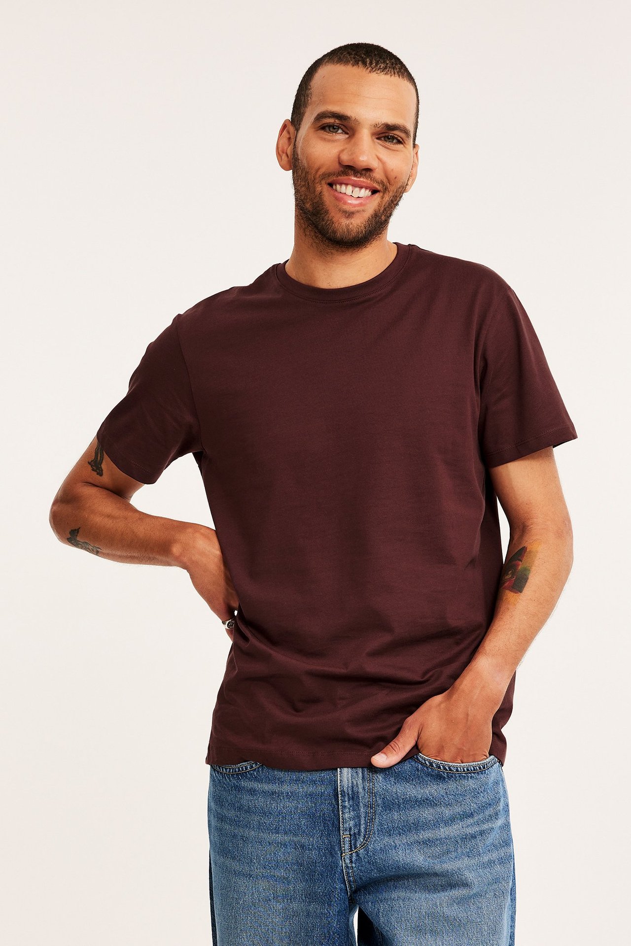 Rundhalsad t-shirt