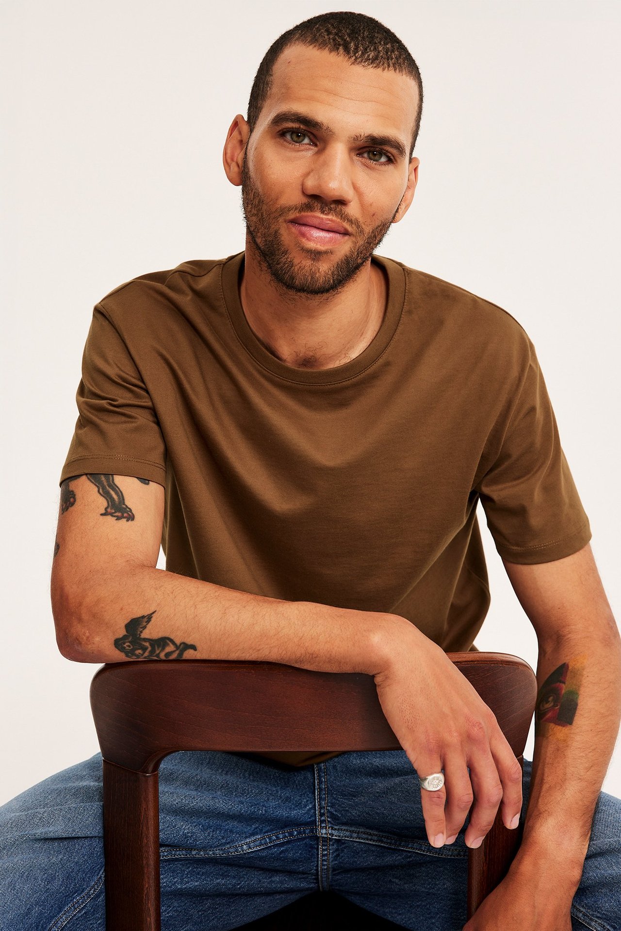 Rundhalsad t-shirt