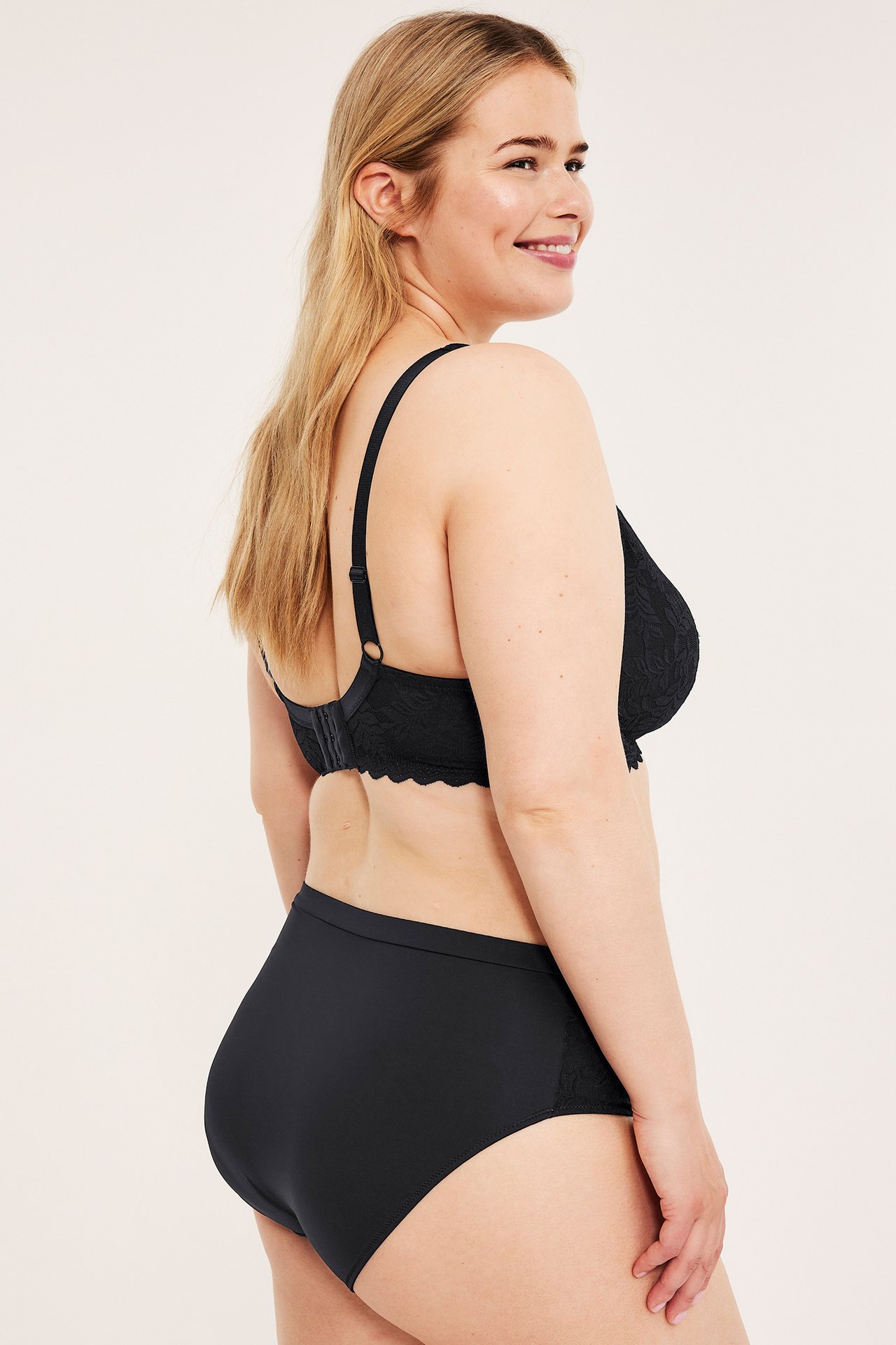 Brieftruse med blonder - Svart - 5
