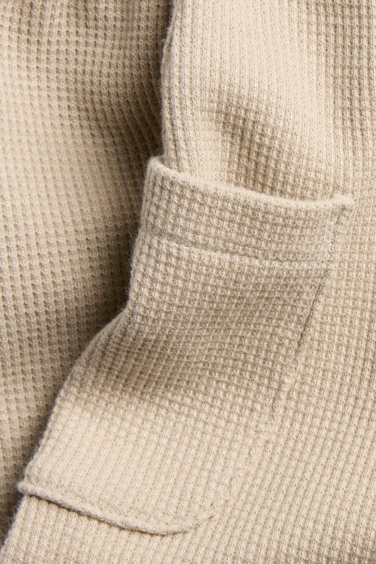Vohvelipintaiset housut - Beige - 5