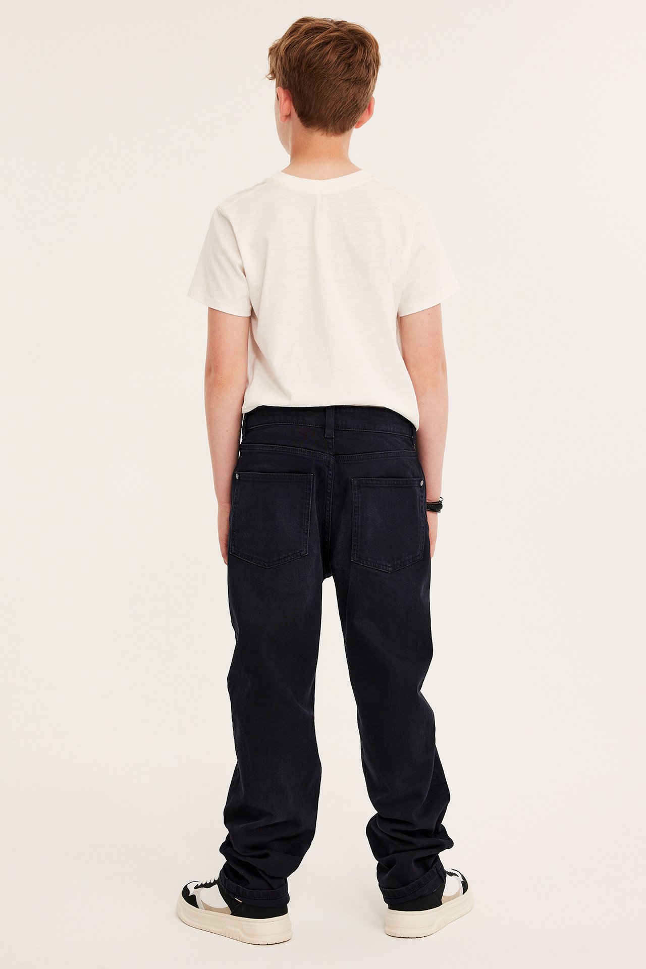 Loose jeans mid waist - Svart denim - 7