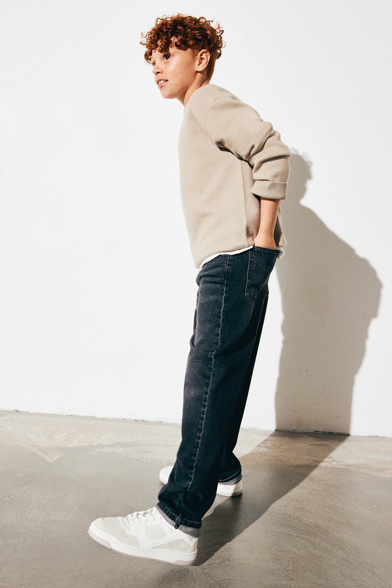 Straight jeans mid waist